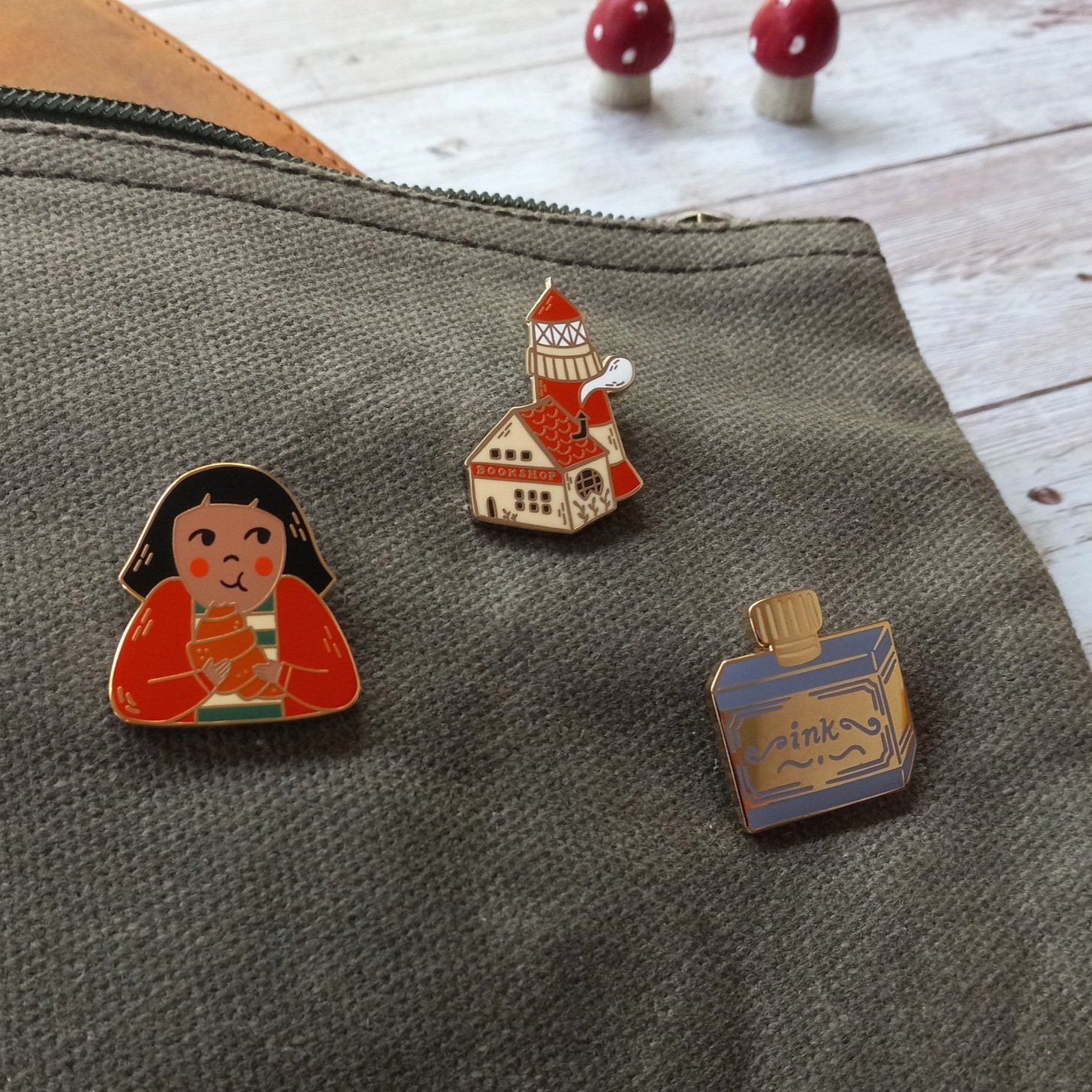Justine Gilbuena Croissant Lover Enamel Pin