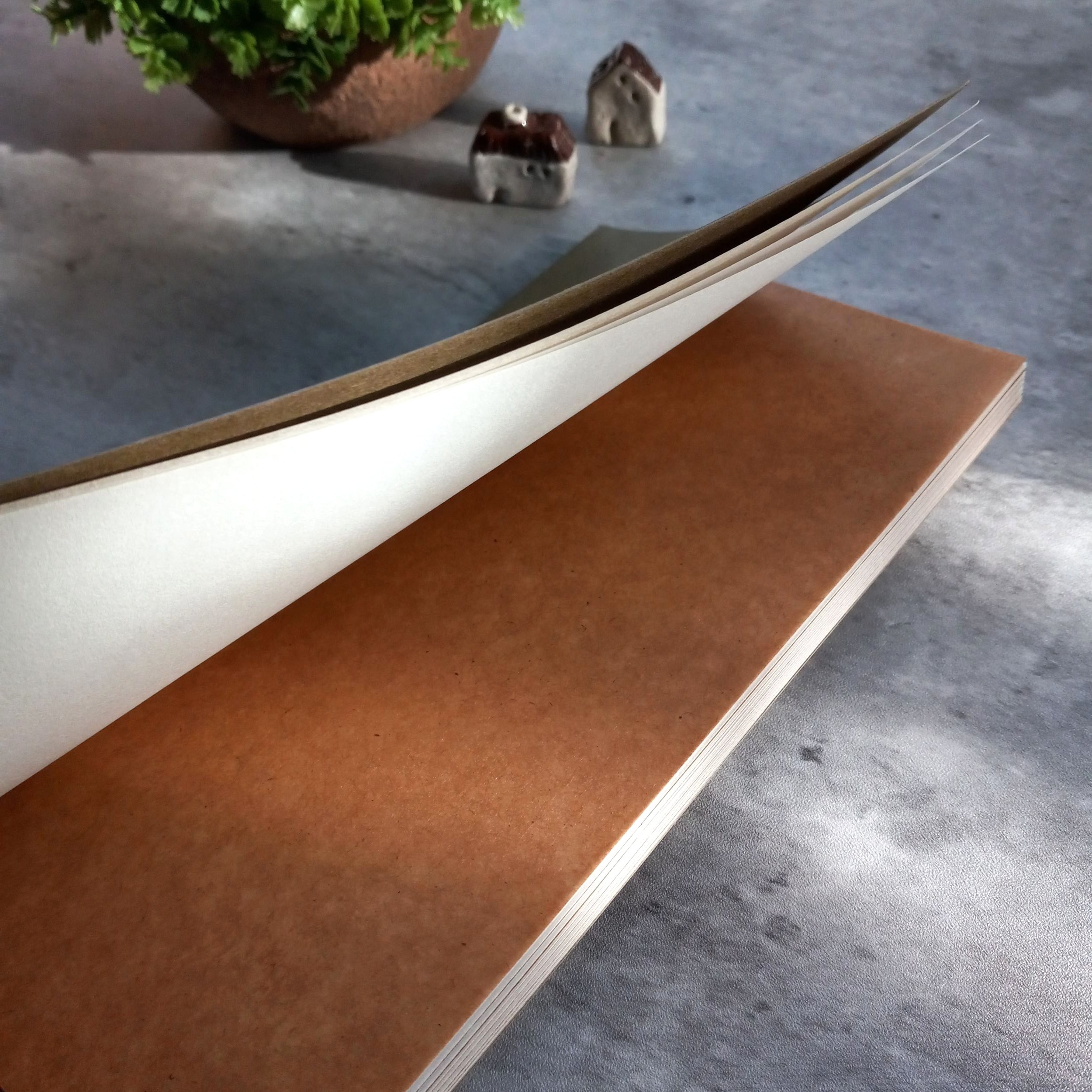 OEDA Letterpress 5 Paper Notebook - Cork || The Stationery Pocket