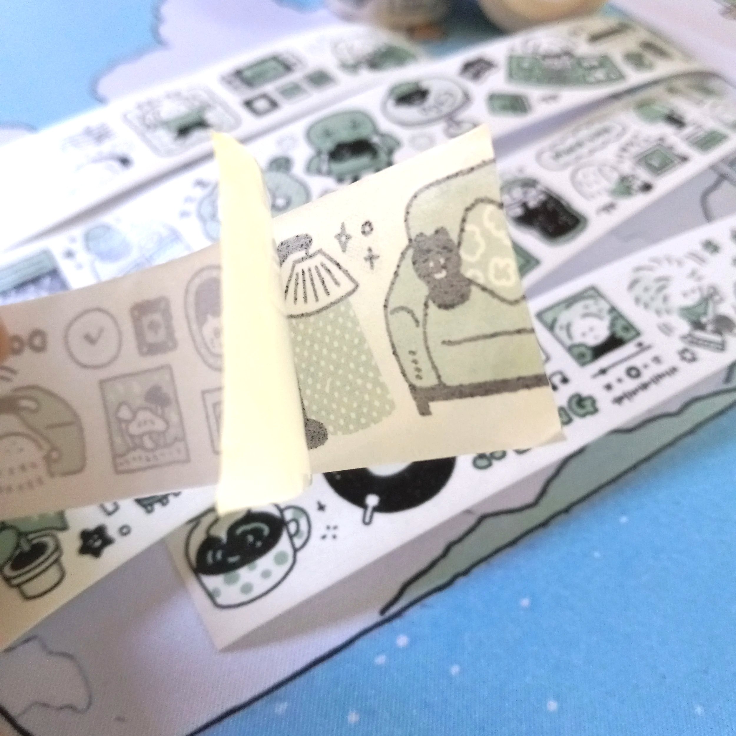 RiN! Studio My Dream Room 3D Scene kawaii washi tape with charming decorative room details