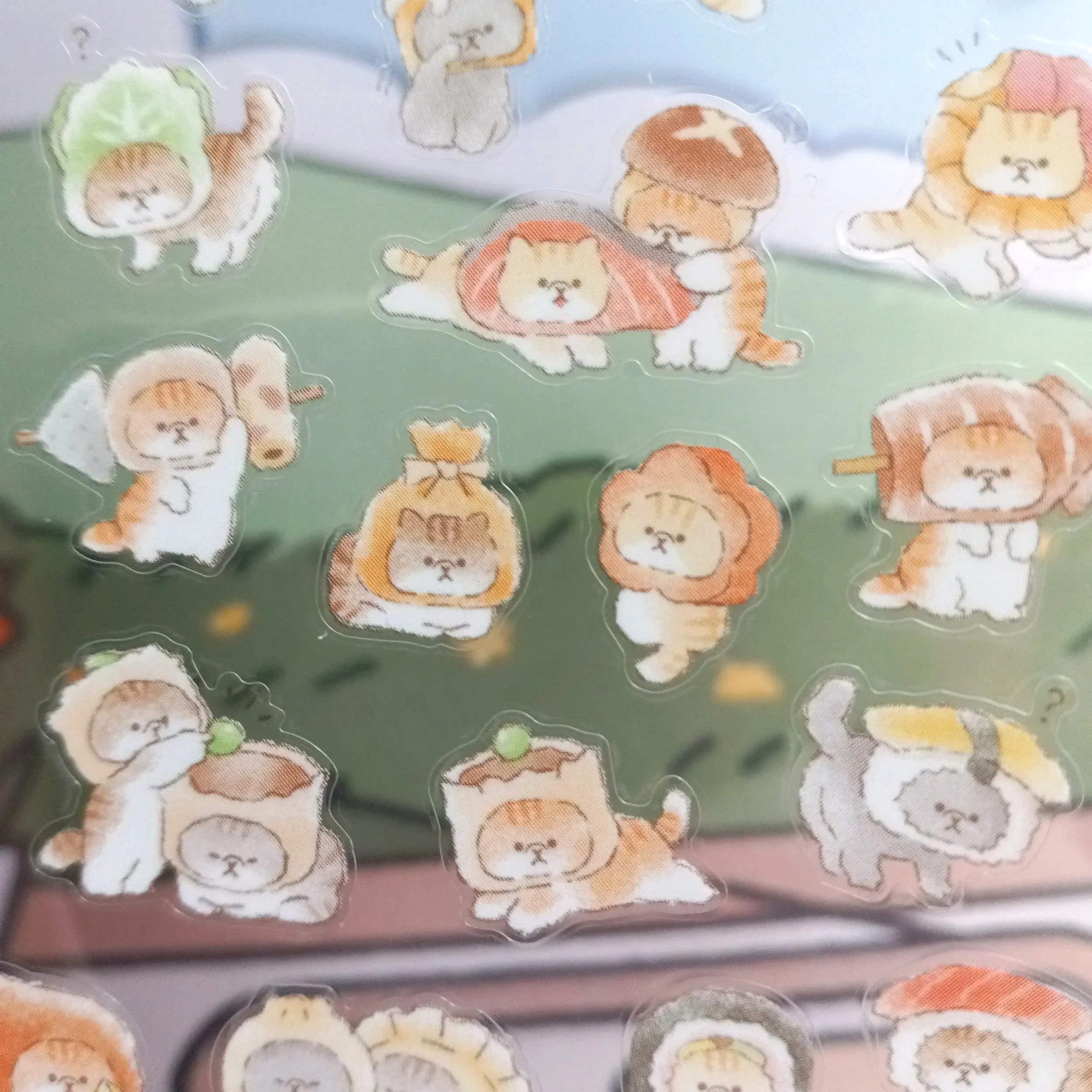 Mind Wave Okaburineko cat stickers for scrapbooks, notebooks, and planners