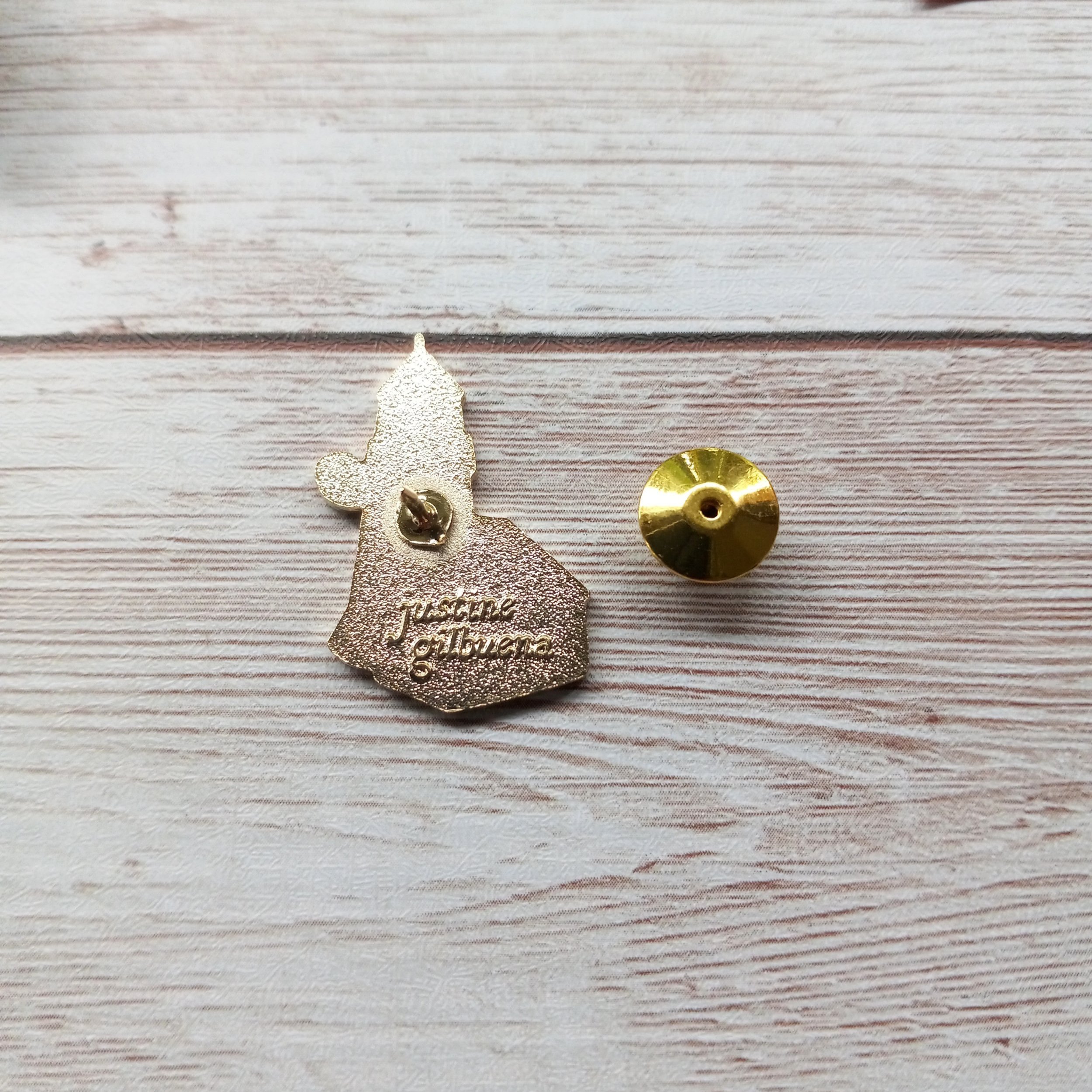Justine Gilbuena Lighthouse Bookshop Enamel Pin
