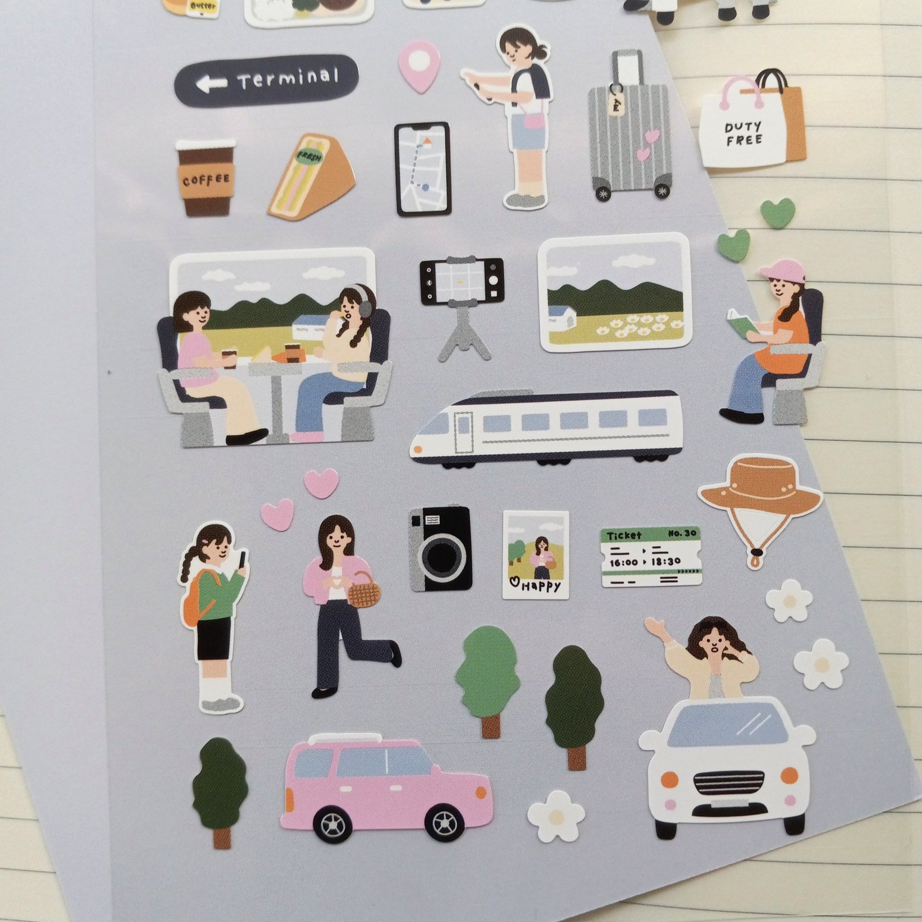 Suatelier Design Stickers No. 1158 Vlog_Trip || The Stationery Pocket
