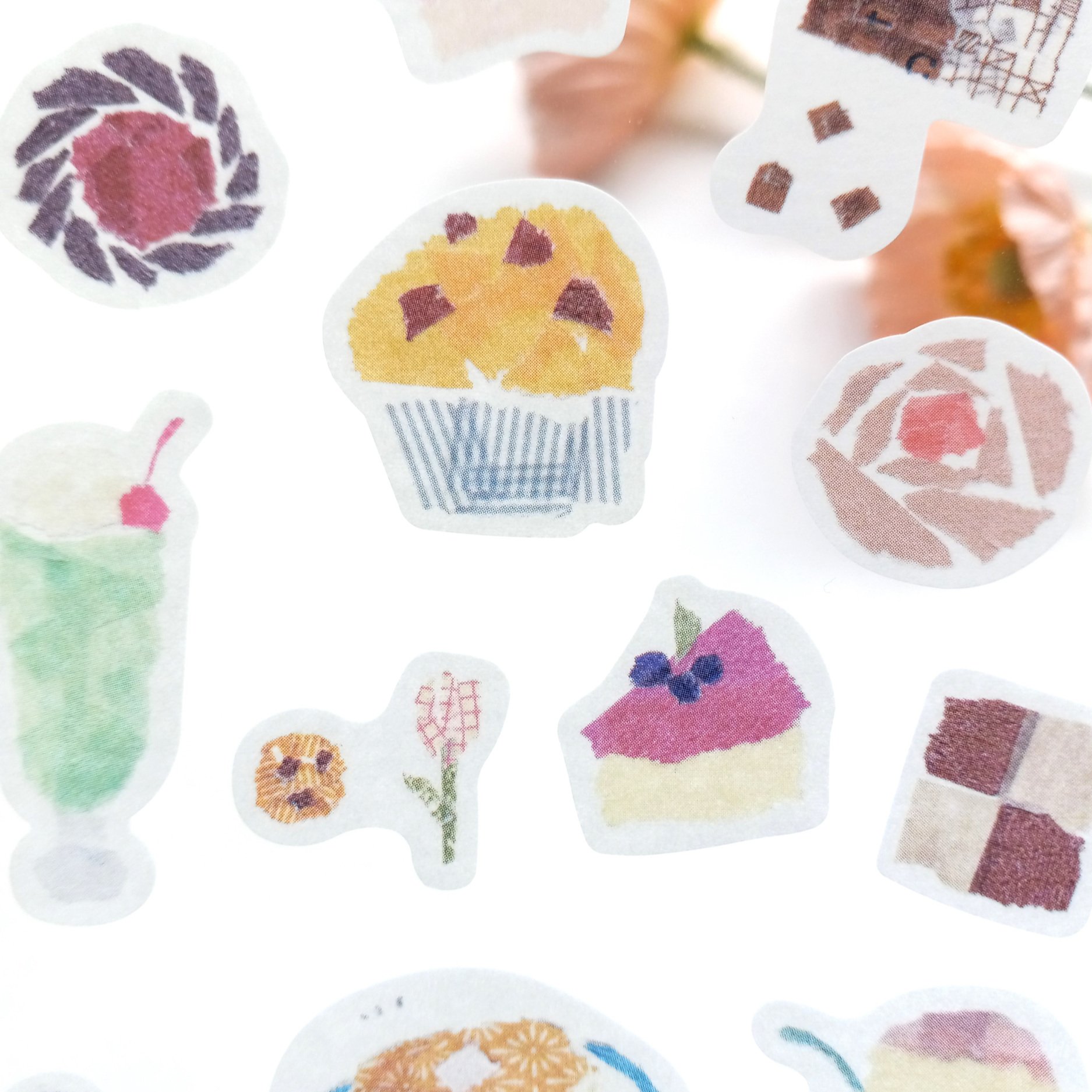 SAIEN x Miki Tamura Tea Time Sticker Sheet || The Stationery Pocket