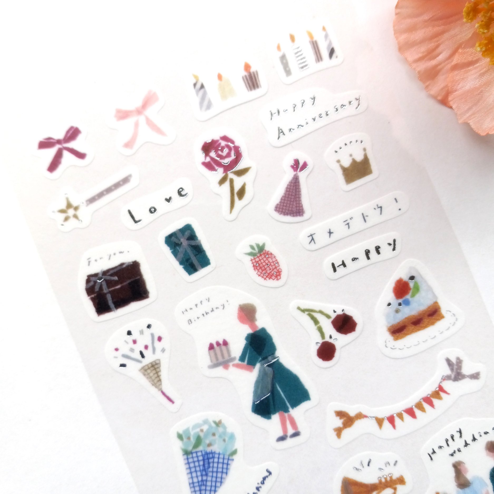 SAIEN x Miki Tamura Anniversary Sticker Sheet || The Stationery Pocket