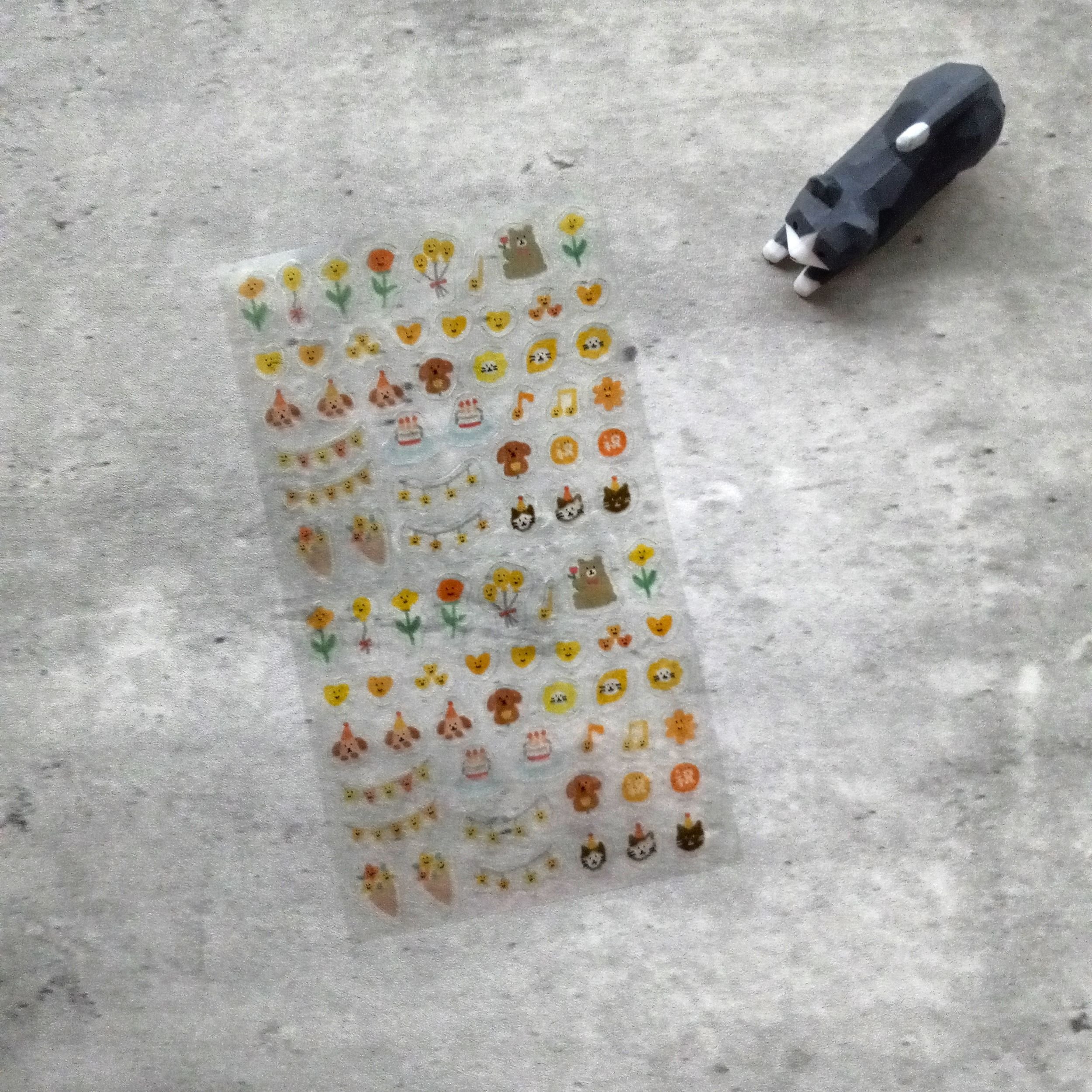 Furukawashiko Stickers - Watashi-Biyori Congratulatory Yellow || The Stationery Pocket