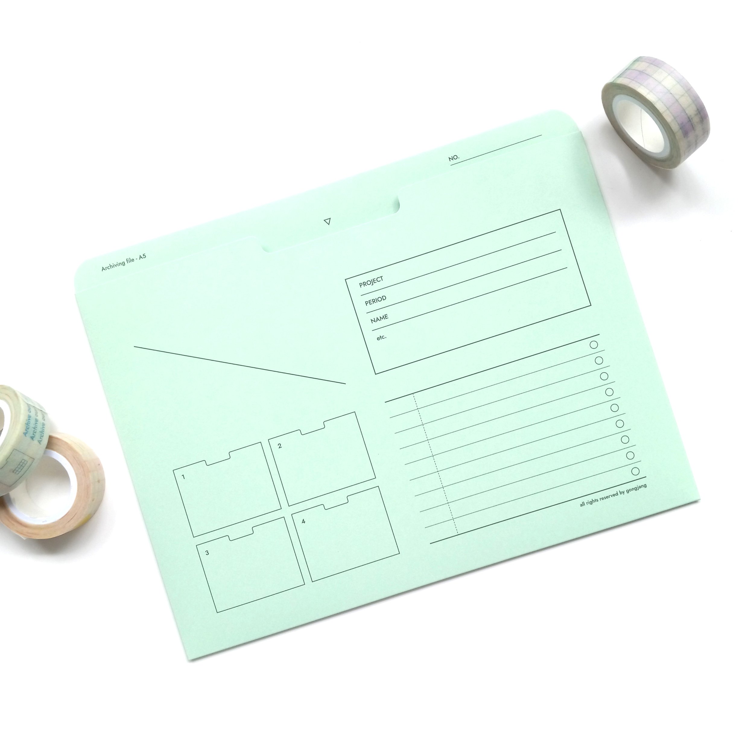 Gongjang A5 Archiving File Folder - Melon || The Stationery Pocket