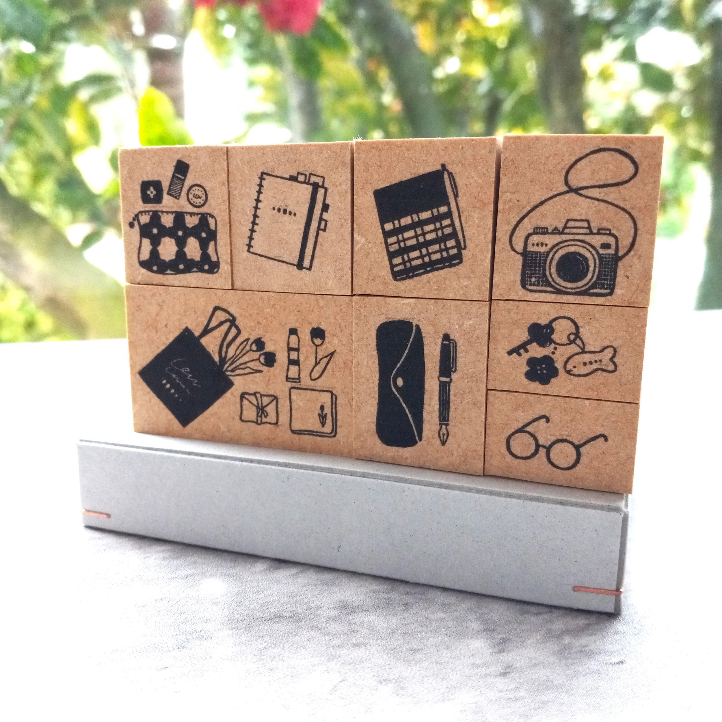 Stamp Marche Rubber Stamps - Creator's Stamp Box - Inside of a Bag Stamp Set || The Stationery Pocket