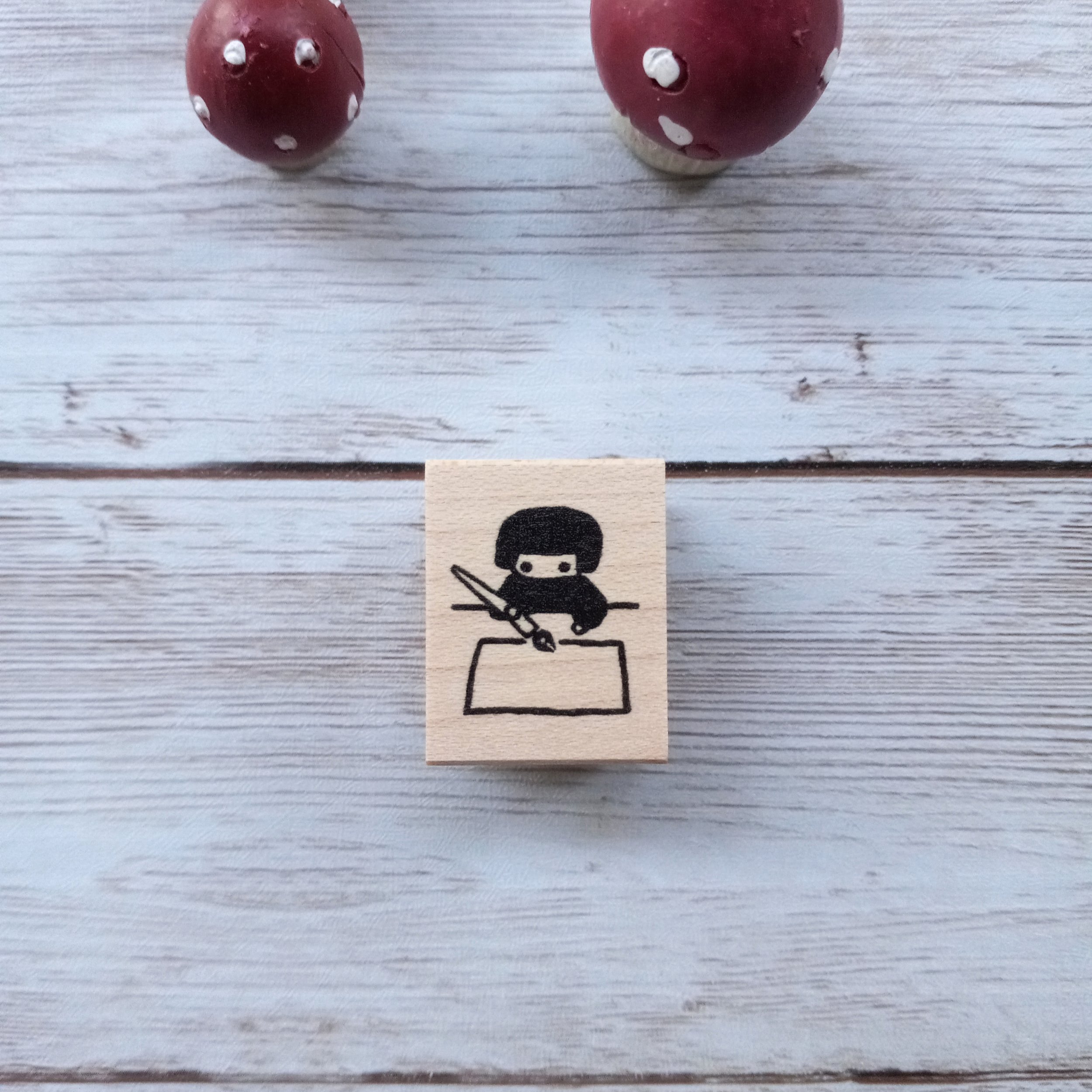 Hankodori Let's Write a Letter Rubber Stamp