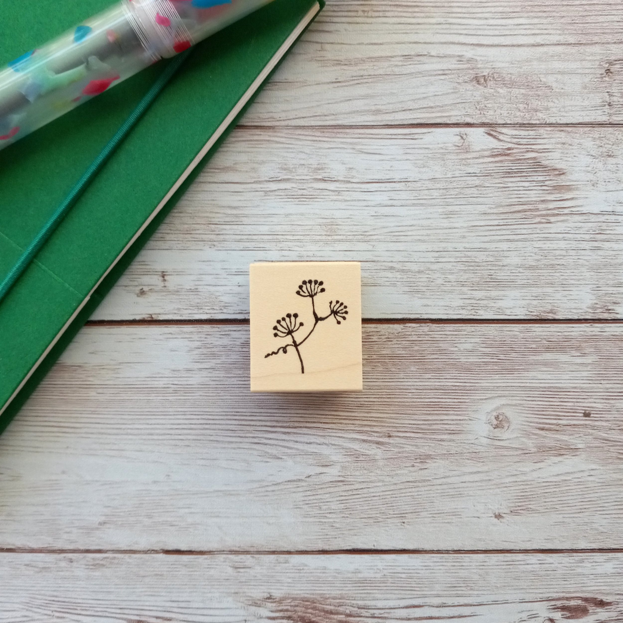 Hankodori Smilacis Rhizoma Rubber Stamp