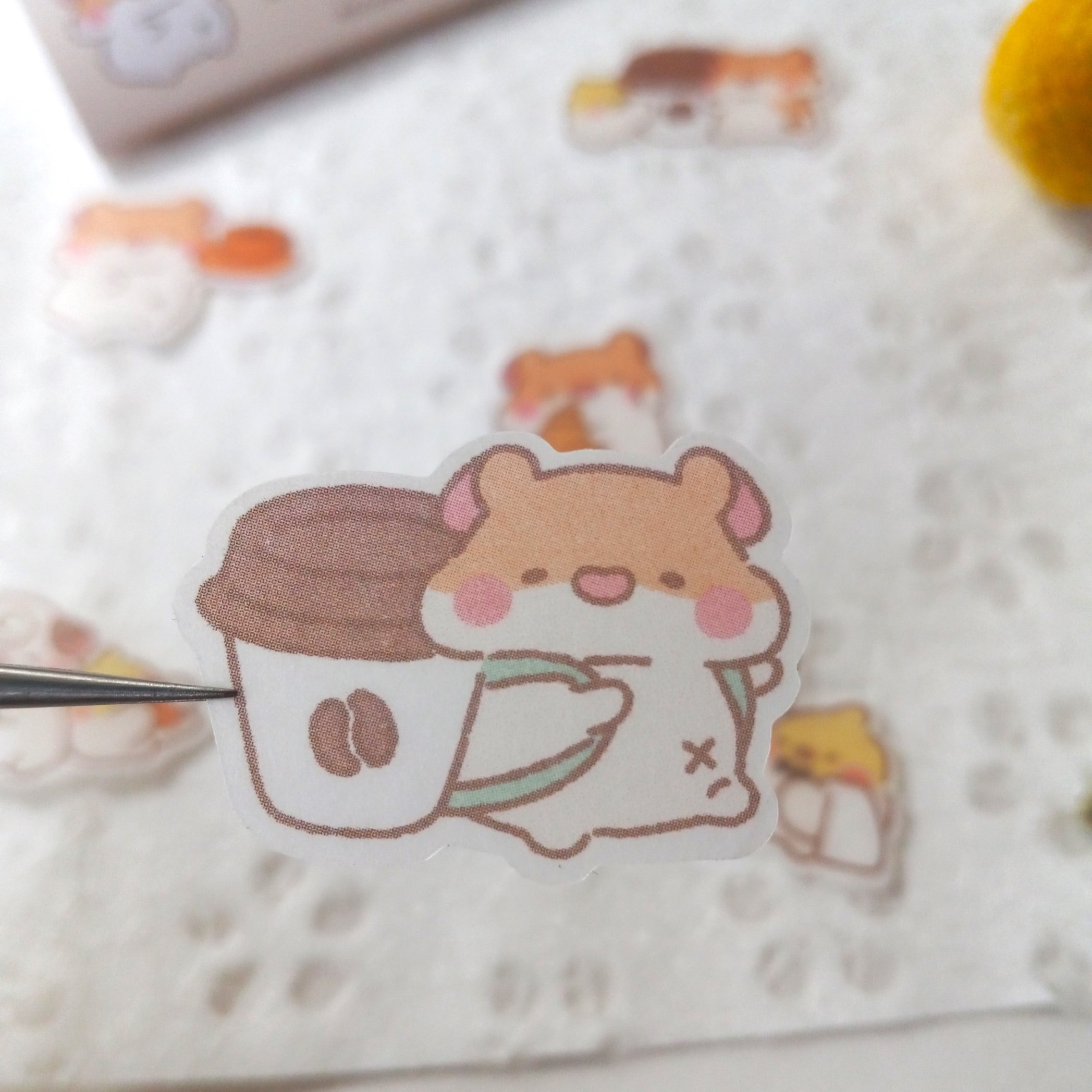 Studio Enon Muffin Corner Coffee Shop Flake Stickers || The Stationery Pocket