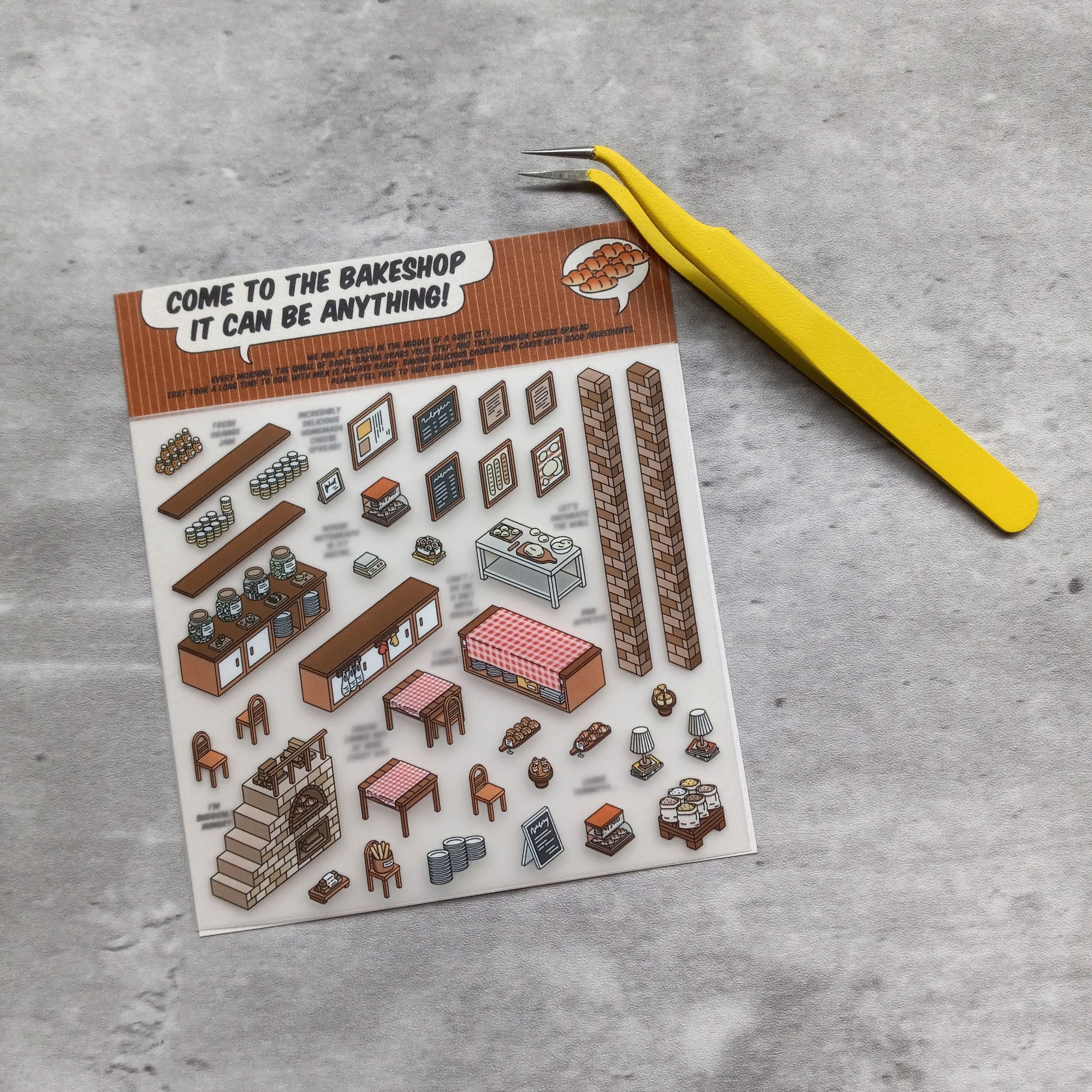 GoodVibeSummer Momo Stickers - Bakery Deco Kit || The Stationery Pocket