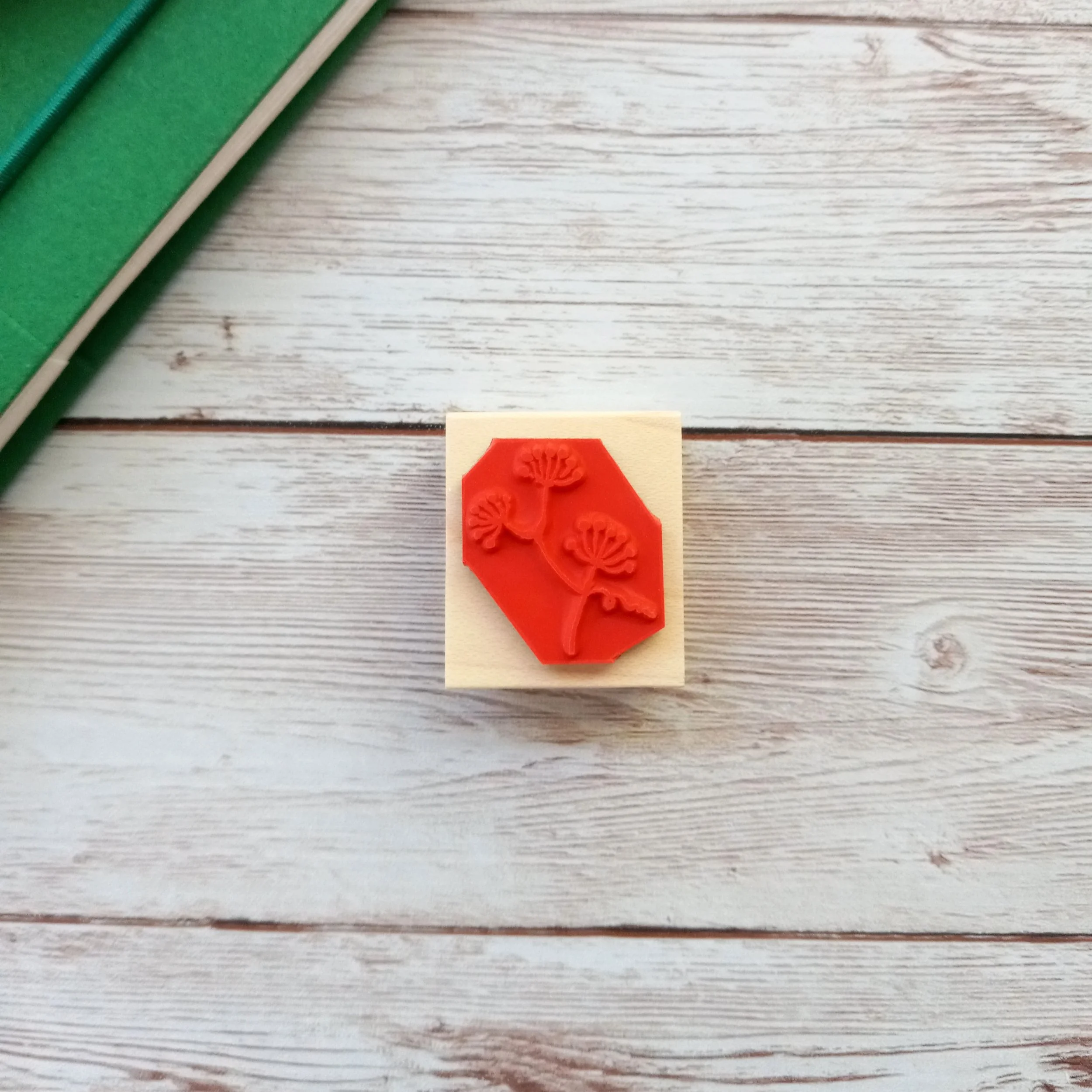 Hankodori Smilacis Rhizoma Rubber Stamp