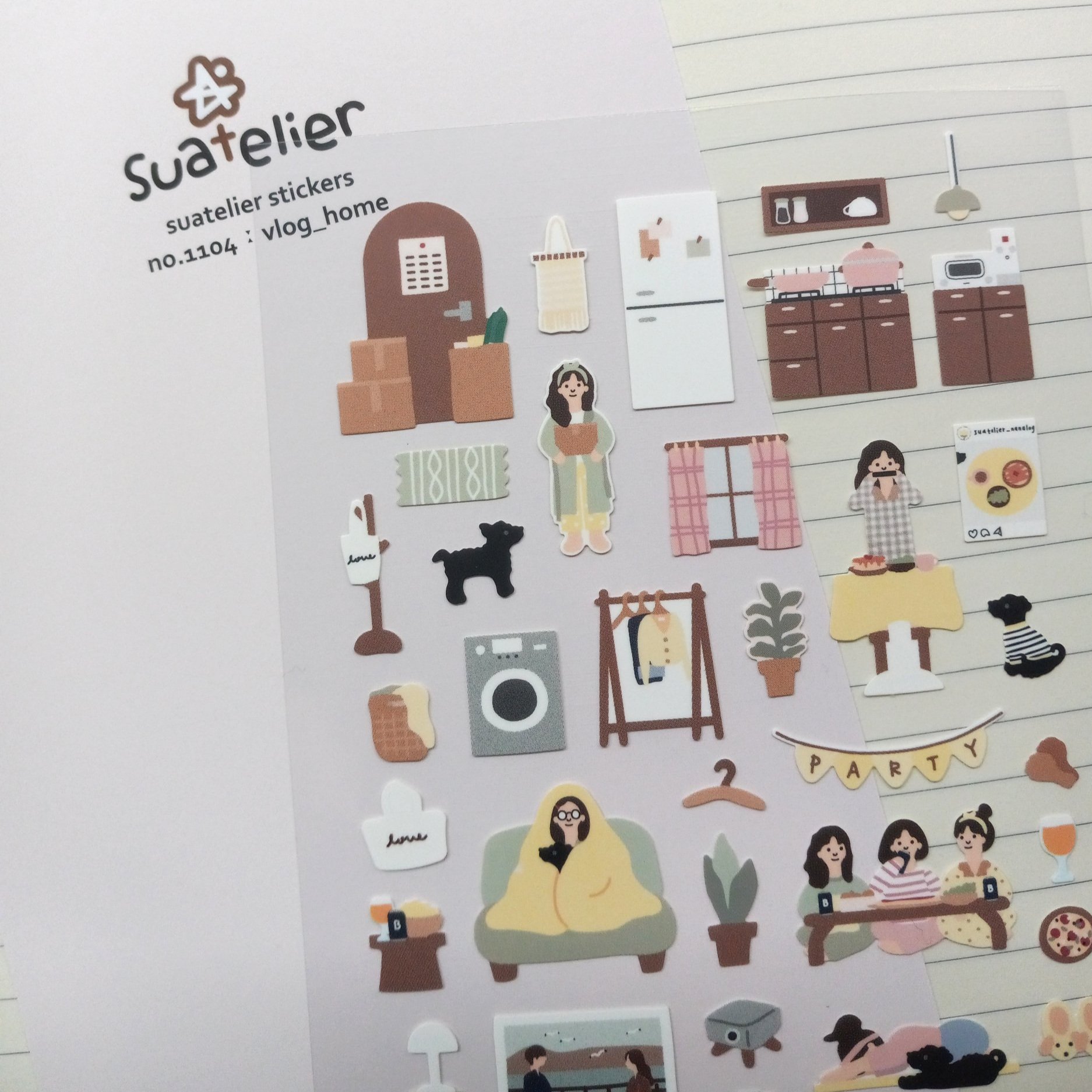 Suatelier Design Sticker No. 1104 Vlog_Home || The Stationery Pocket