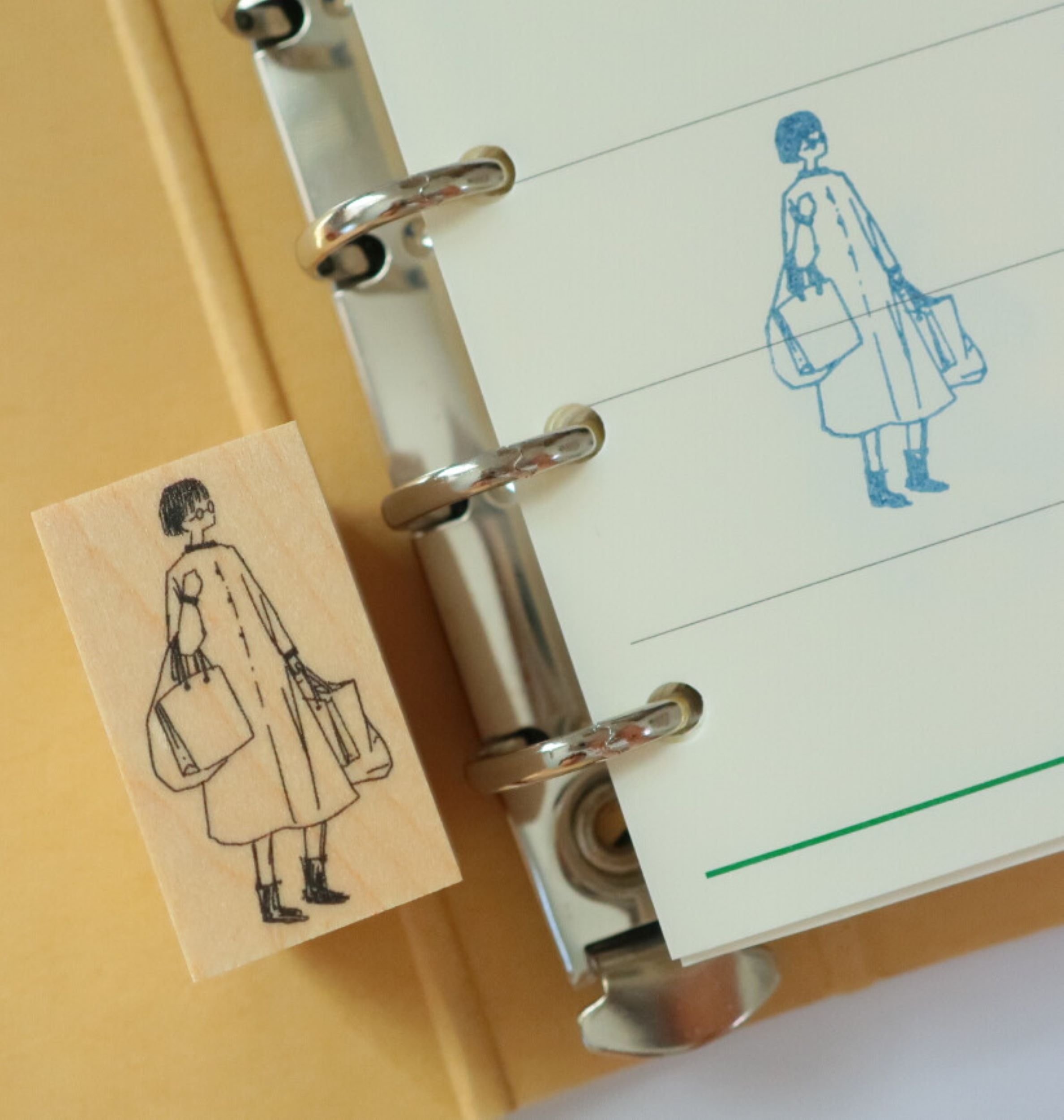 MA7Stamp Rubber Stamp - Shopping || The Stationery Pocket