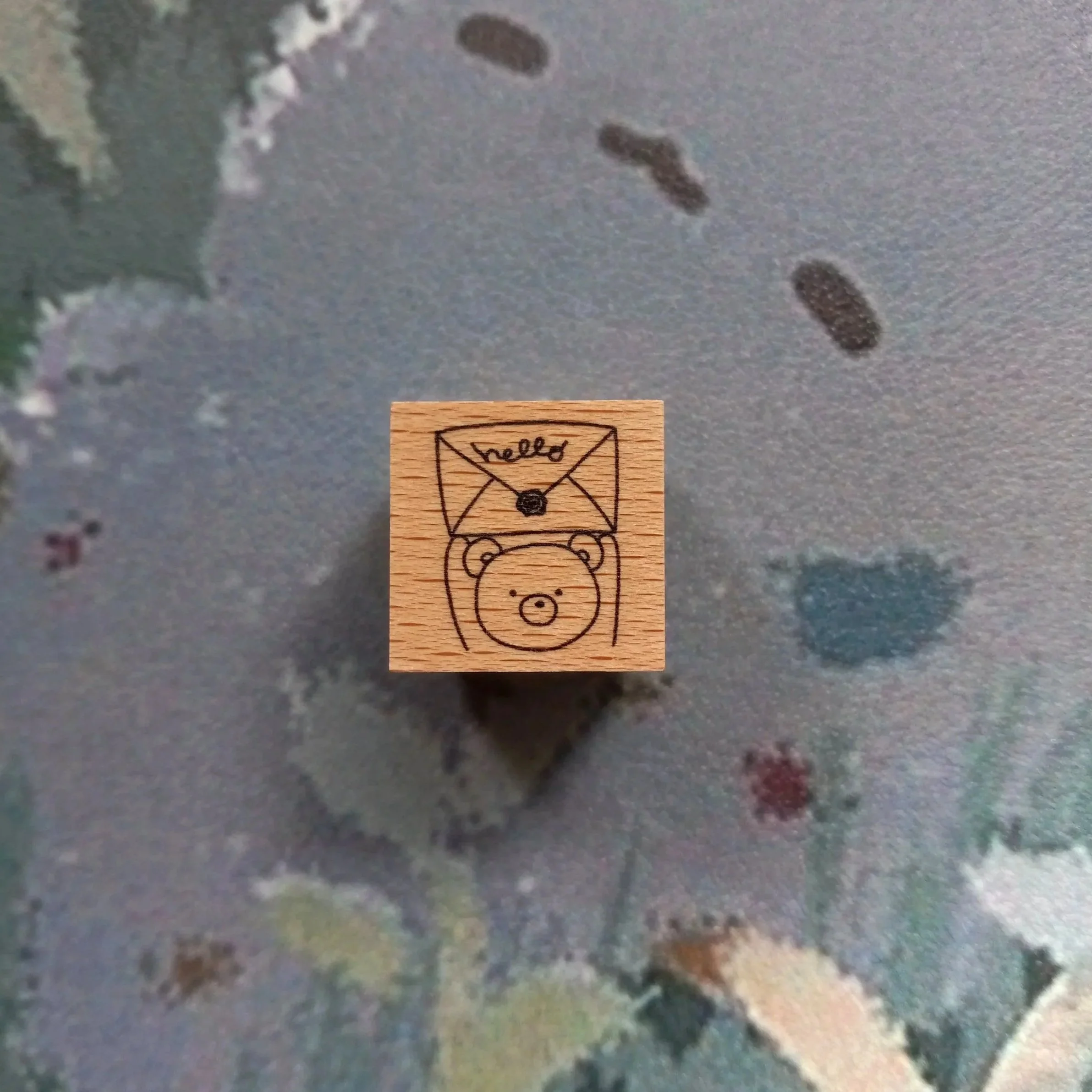 Forme. - Rubber Stamp - Baby Kuma Tegami Hello
