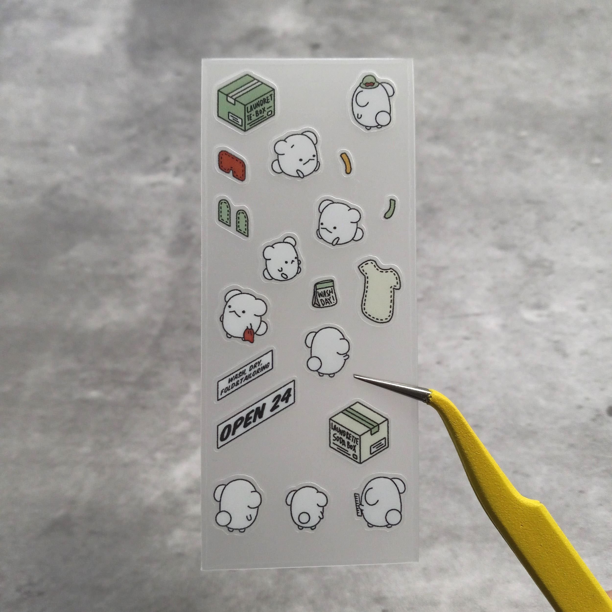 GoodVibeSummer Momo Stickers - Laundrette || The Stationery Pocket