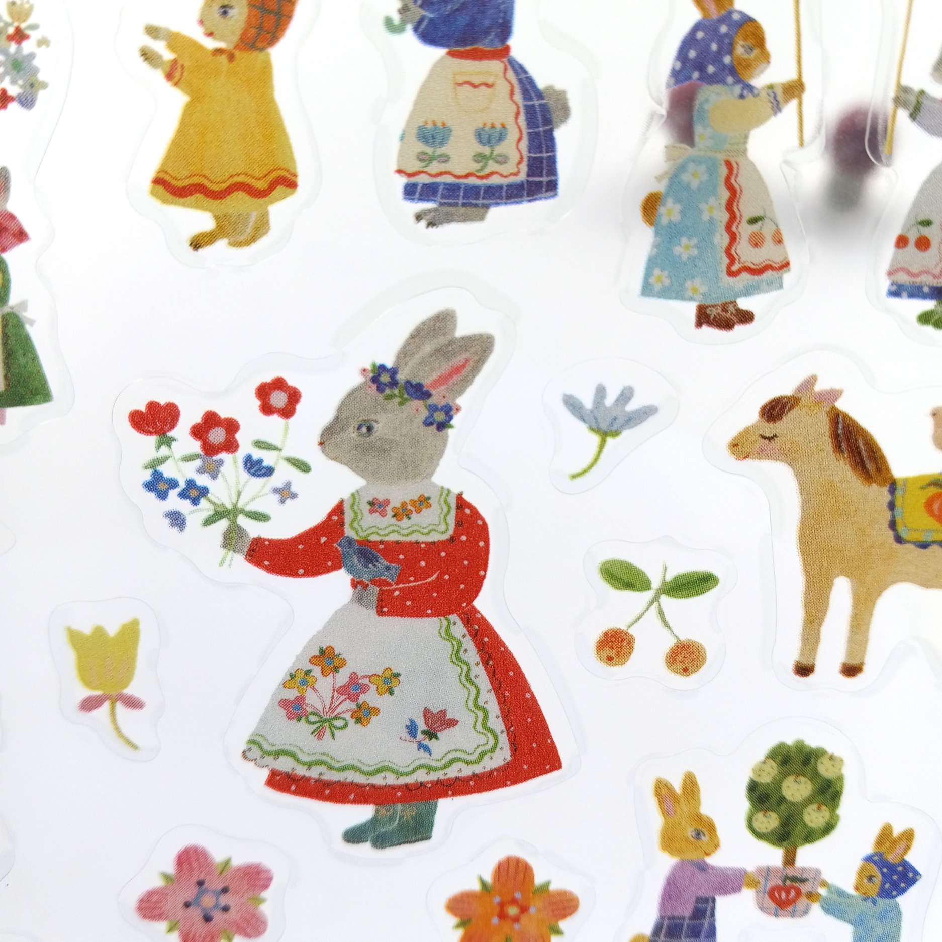 Cozyca x Aiko Fukawa Rabbit Garden Stickers || The Stationery Pocket