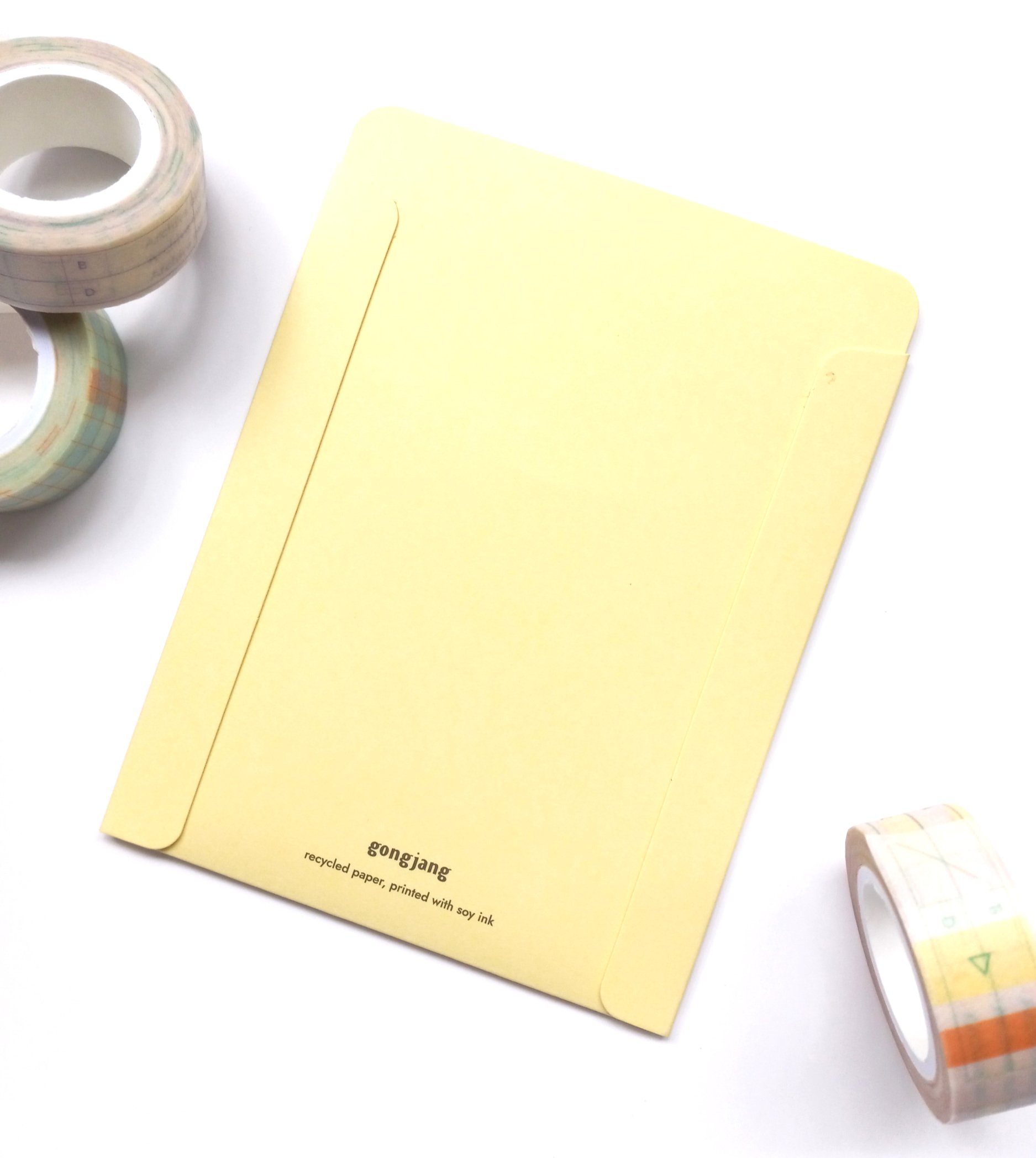 Gongjang Small Archiving File Folder - Lemon || The Stationery Pocket
