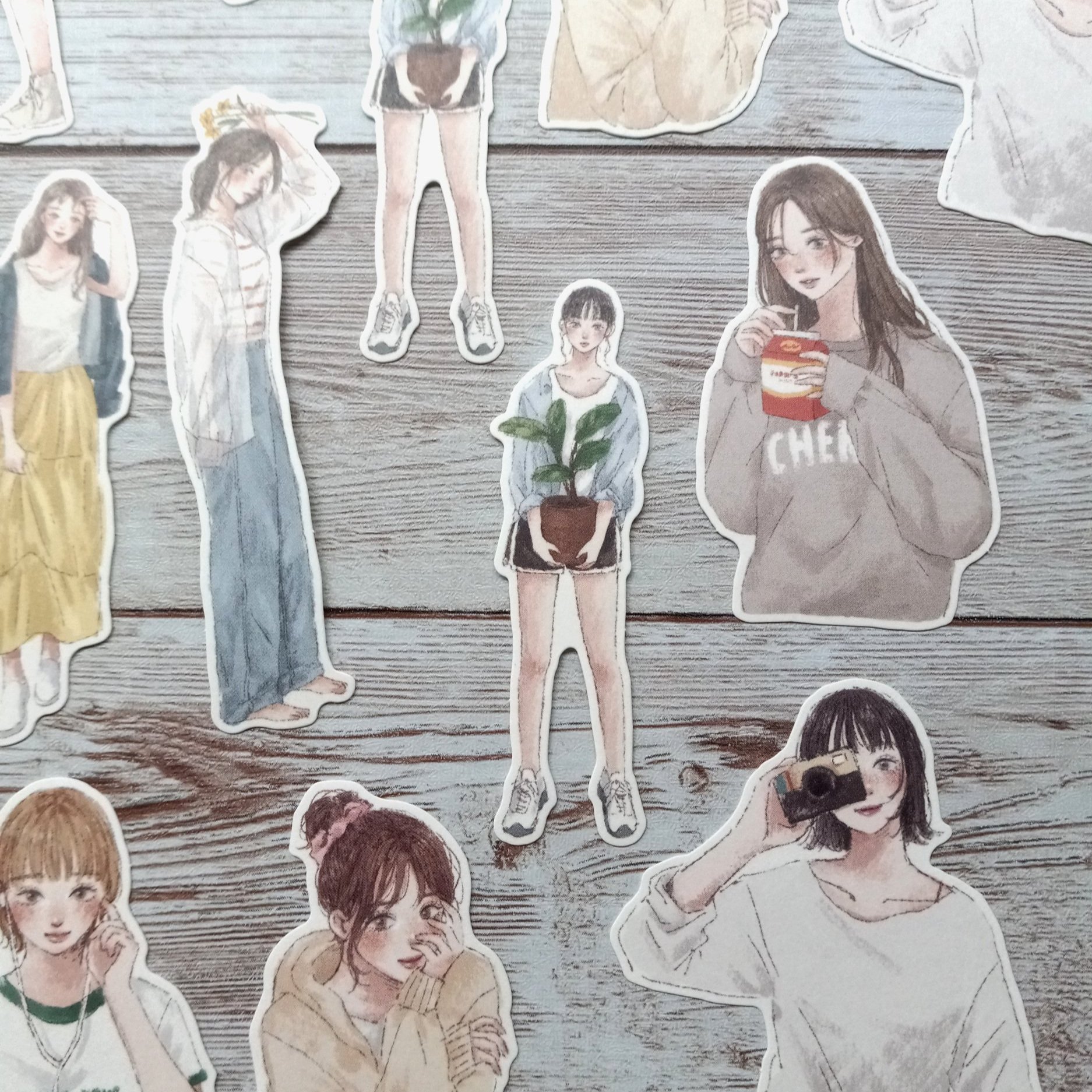 Mind Wave Flake Stickers Amie Comic Girl || The Stationery Pocket