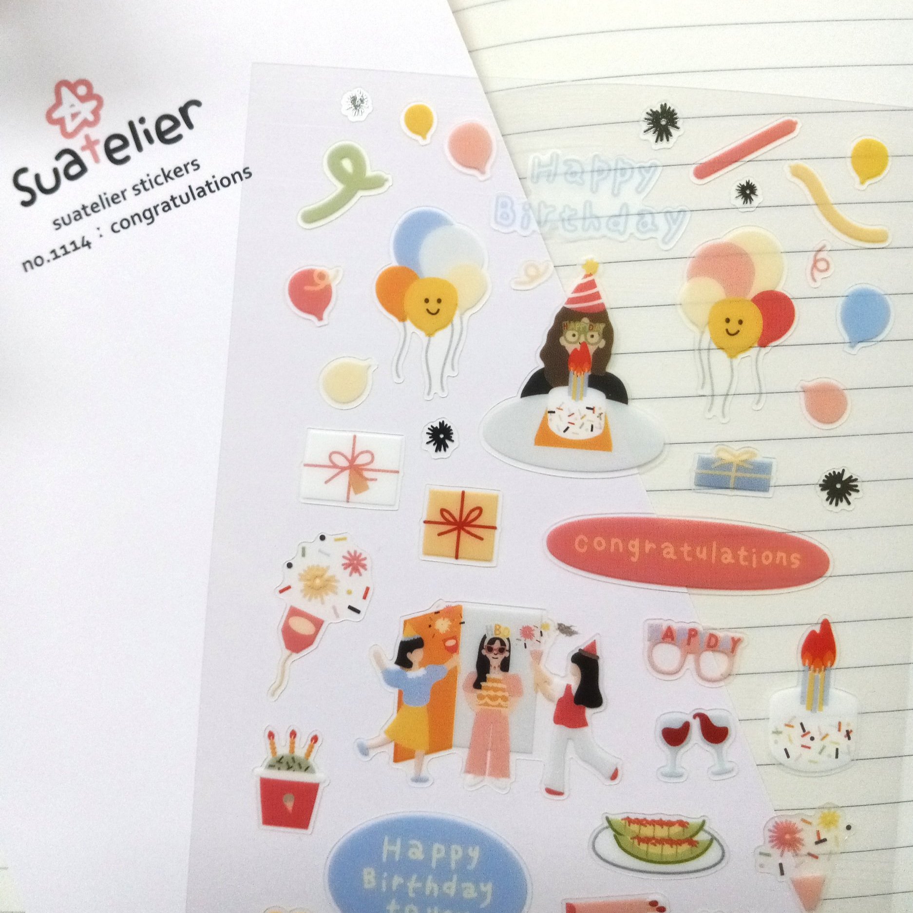 Suatelier Design Stickers No. 1114 Congratulations || The Stationery Pocket