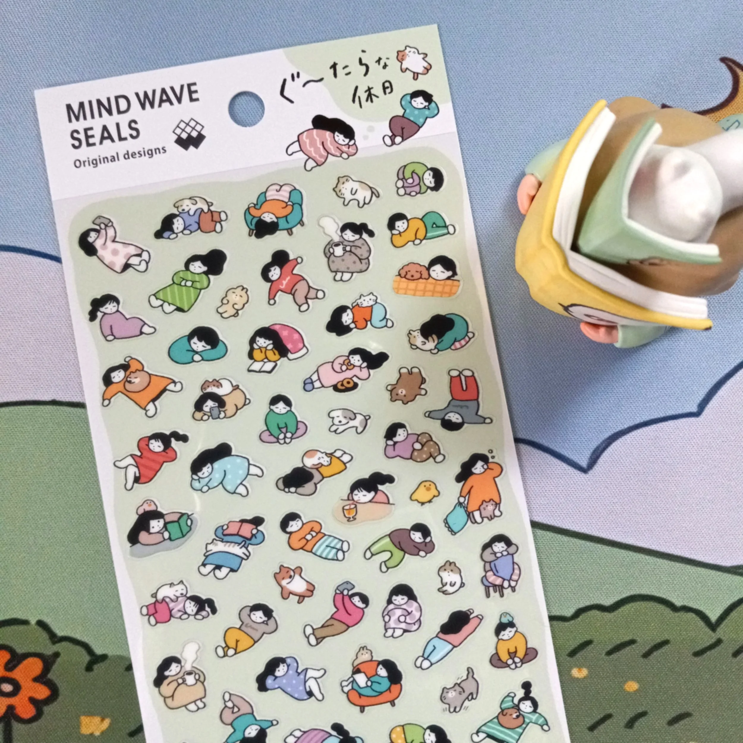 Cute Mind Wave Gutarana Holiday decorative sticker sheet for journaling, scrapbooking, and planner decoration