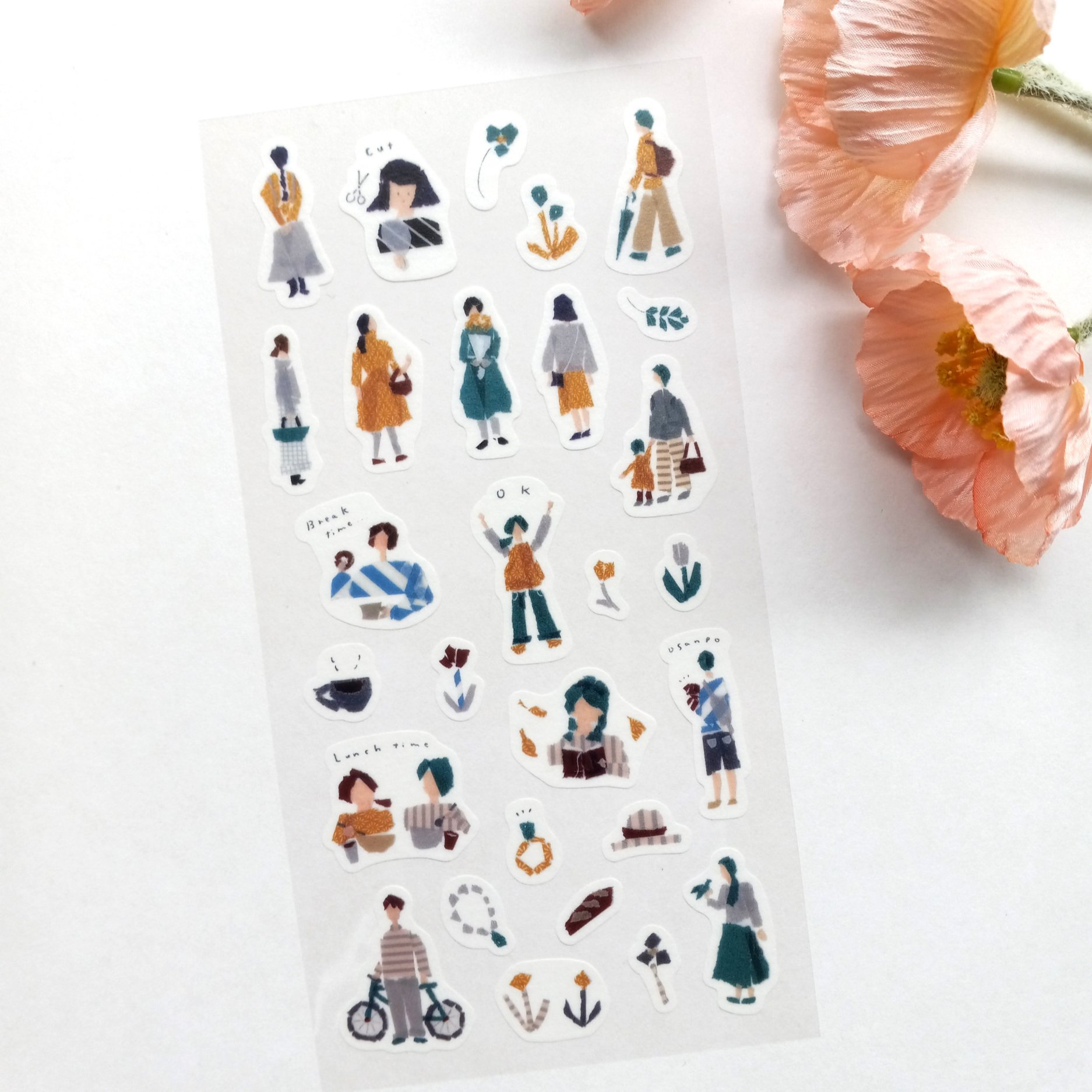 SAIEN x Miki Tamura People Sticker Sheet || The Stationery Pocket