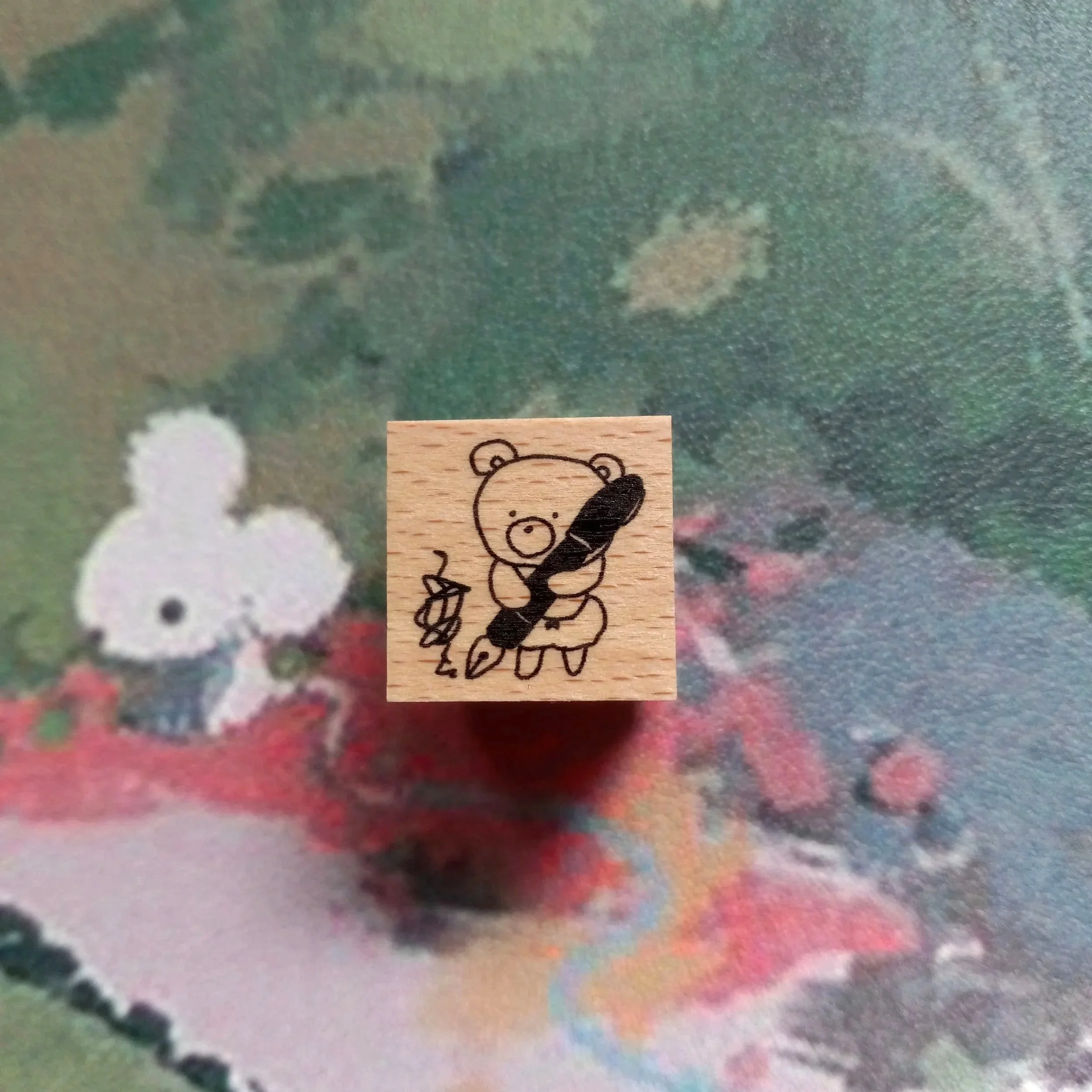 Forme. - Rubber Stamp - Baby Kuma Rakugaki Scribbles