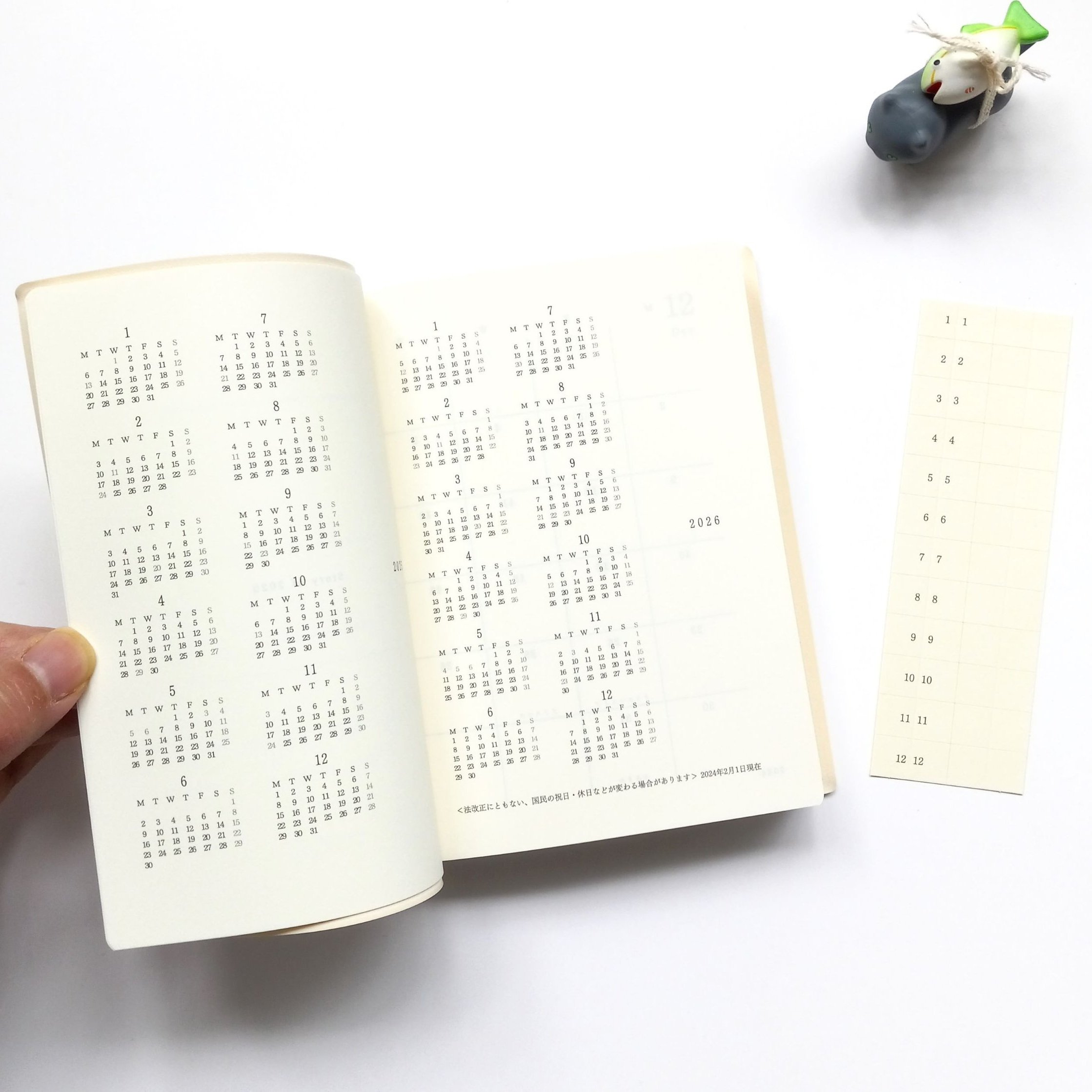 Midori 1 Day 1 Page Notebook Diary 2025 - A6 || The Stationery Pocket