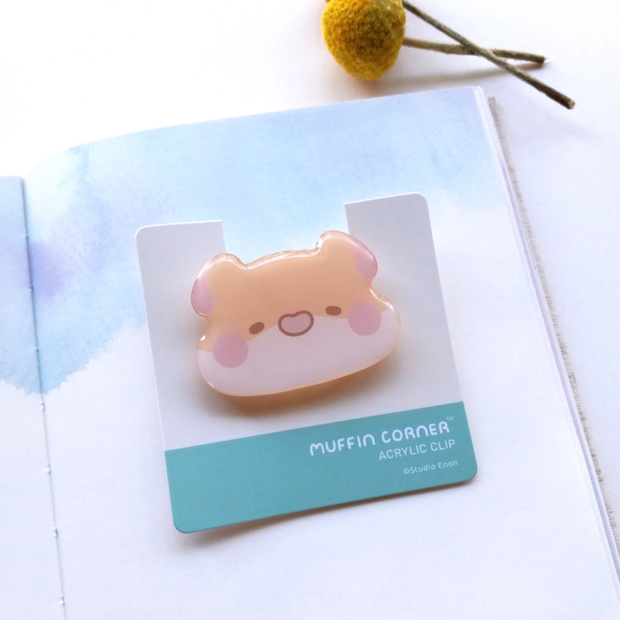 Studio Enon Muffin Corner Muffinmaru Jelly Binder Clip || The Stationery Pocket