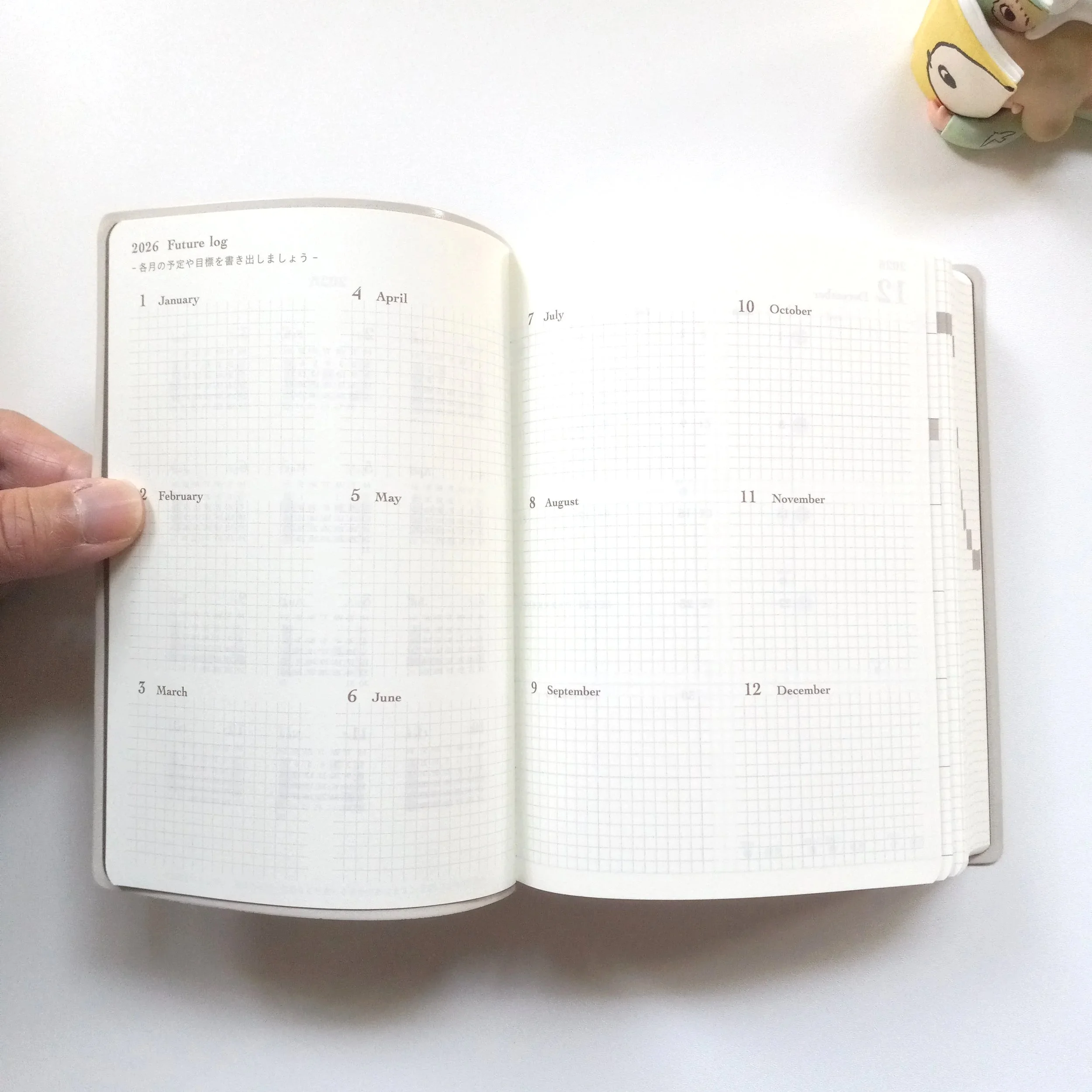 Midori Hibino Diary 2026 A6 - Gray || The Stationery Pocket