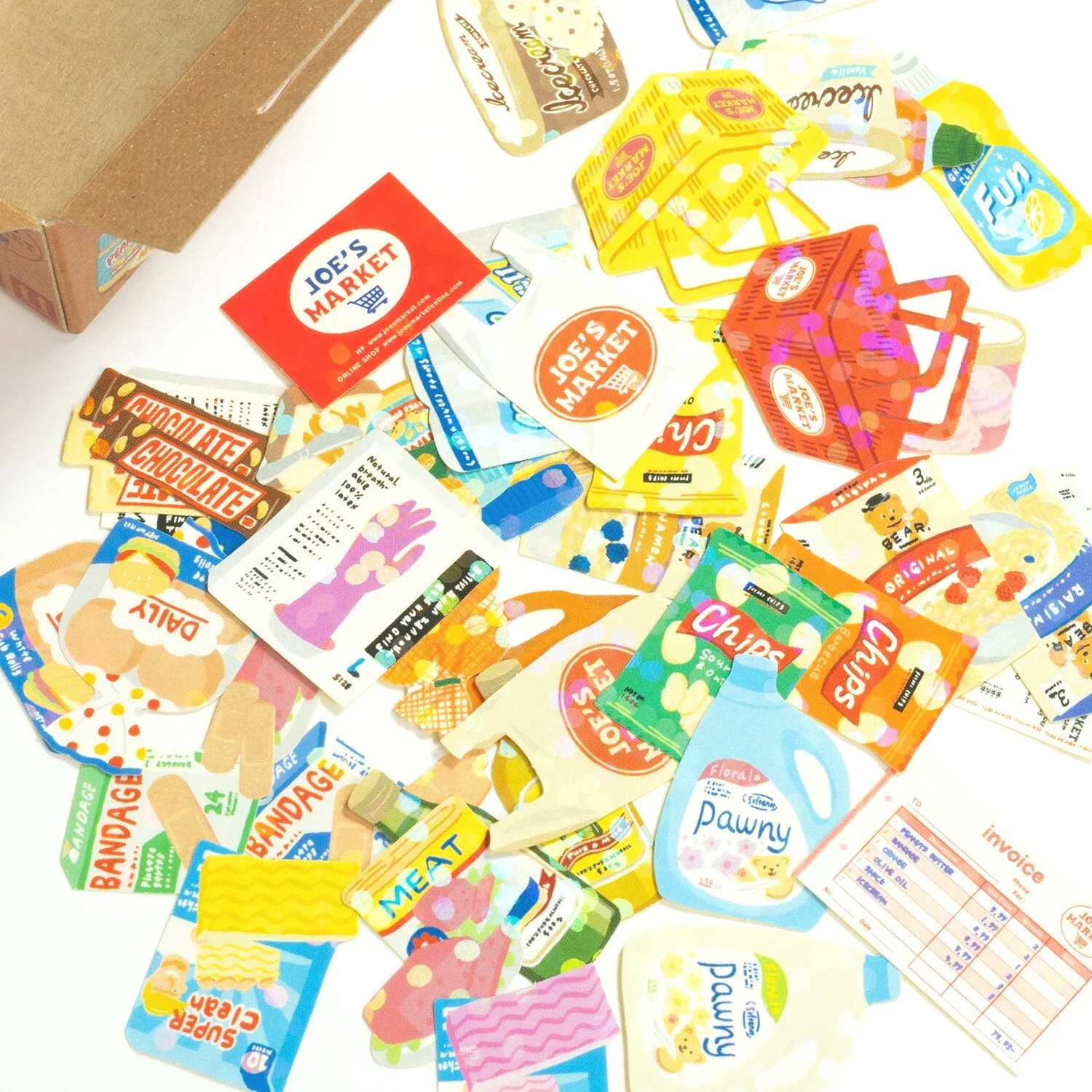 Greeting Life Inc. Hako Flake Stickers - Supermarket || The Stationery Pocket
