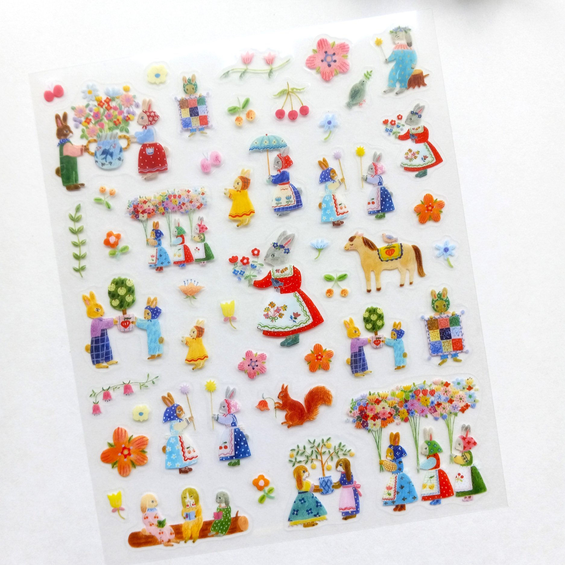 Cozyca x Aiko Fukawa Rabbit Garden Stickers || The Stationery Pocket