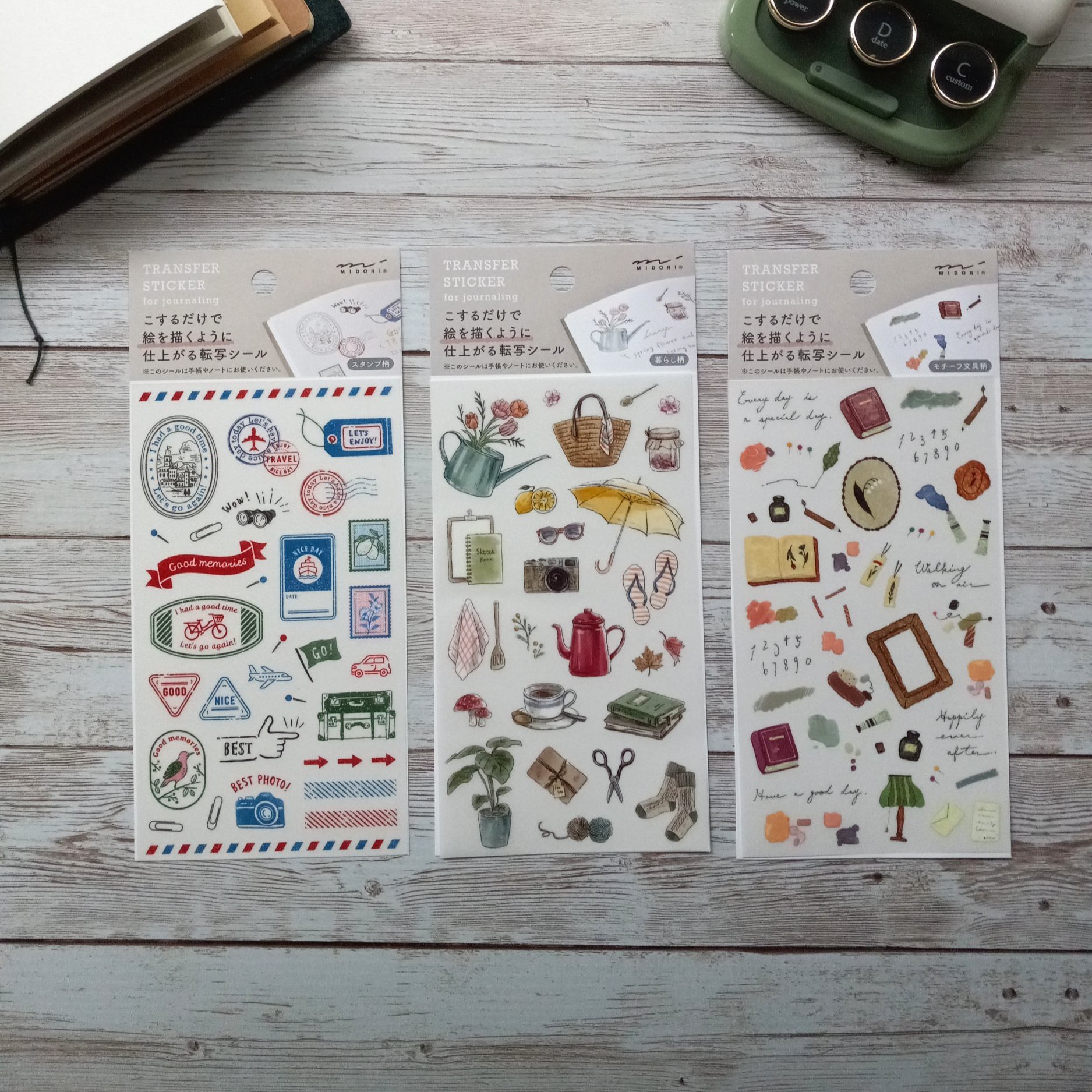 Midori Transfer Stickers