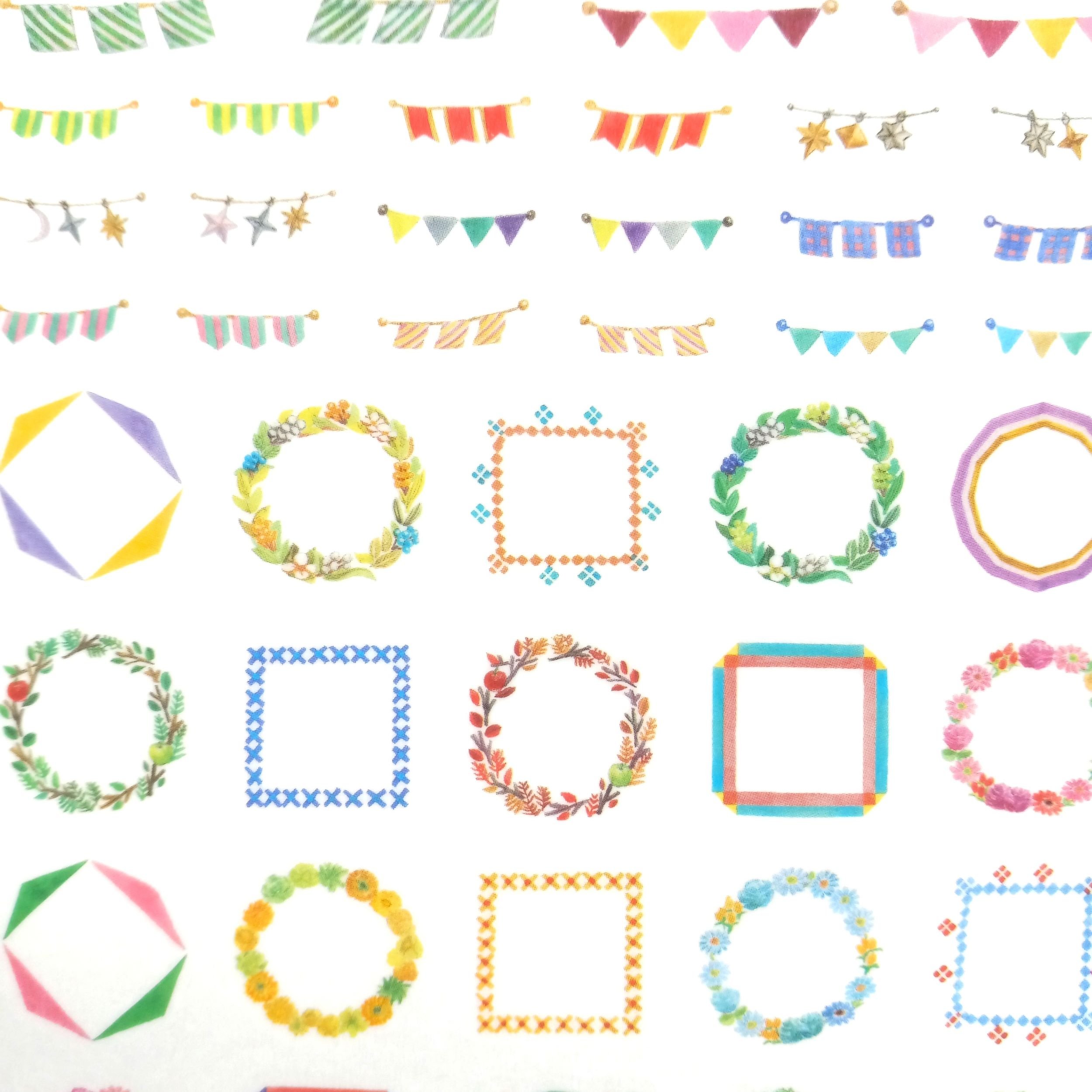 Midori Yuru Log Sticker Sheet - Decoration || The Stationery Pocket