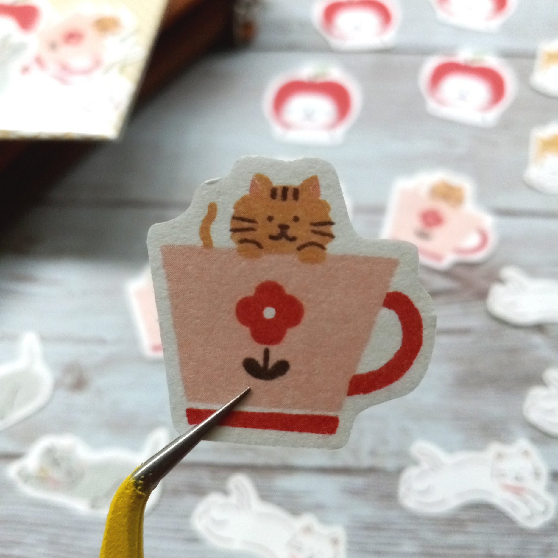 Furukawashiko Flake Stickers Watashi-Biyori Yuru-Neko || The Stationery Pocket