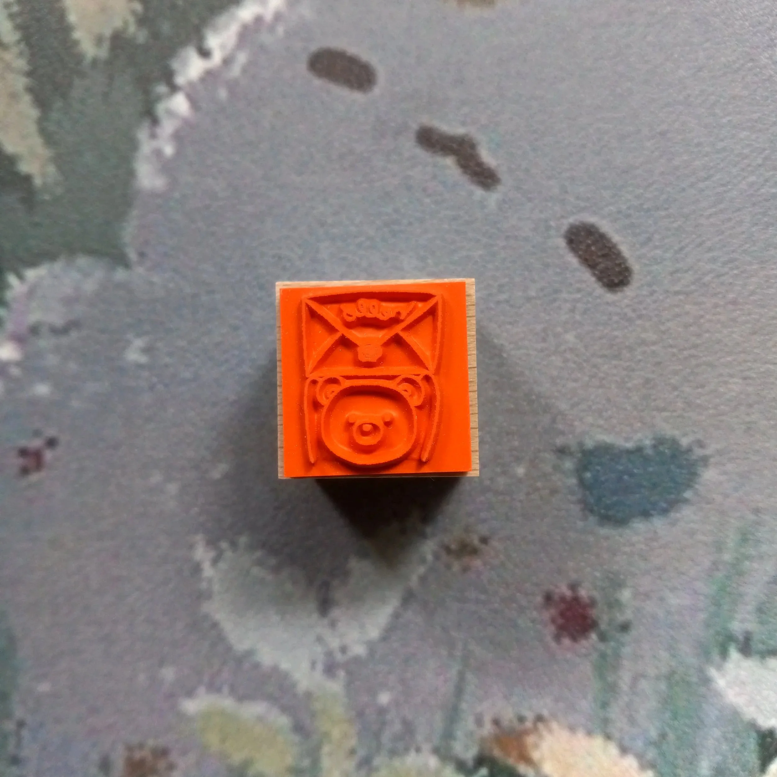 Forme. Baby Kuma Tegami stationery stamp