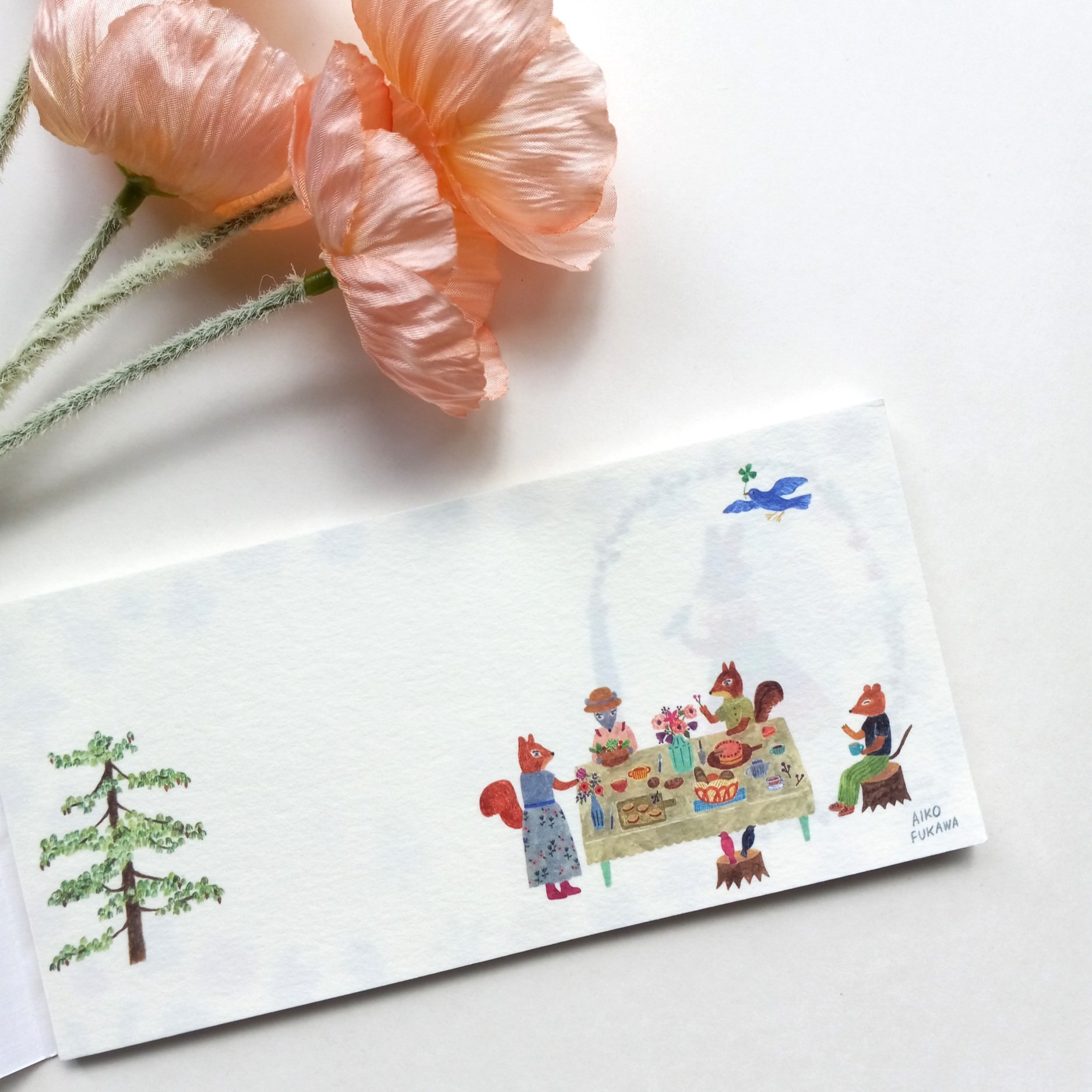 Cozyca x Aiko Fukawa Green Garden Notepad || The Stationery Pocket
