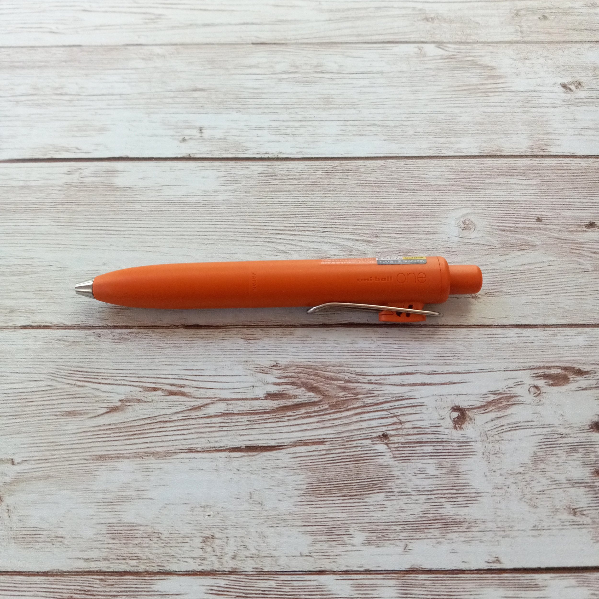 Uni-ball One P 0.38mm Mandarin Orange | The Stationery Pocket
