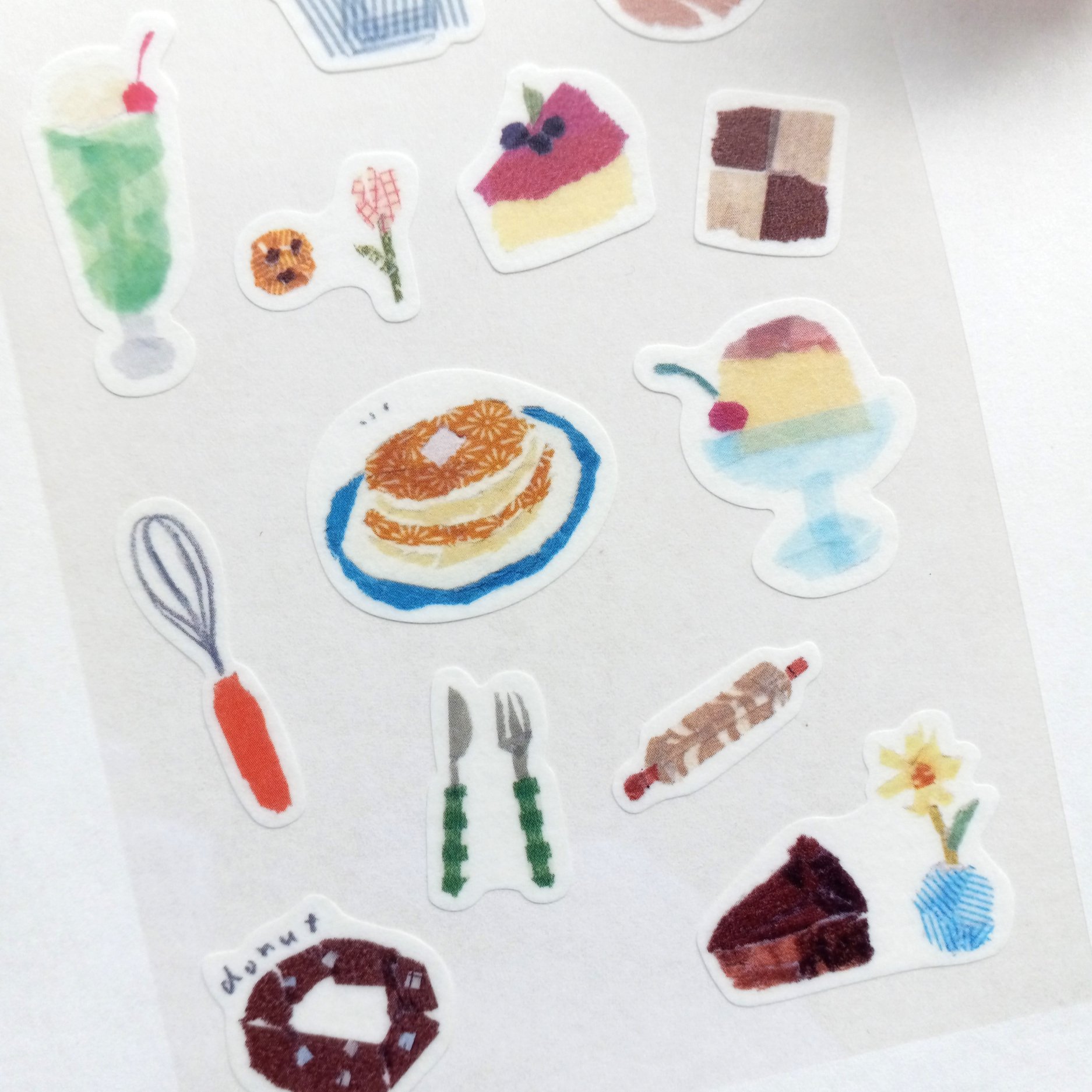 SAIEN x Miki Tamura Tea Time Sticker Sheet || The Stationery Pocket