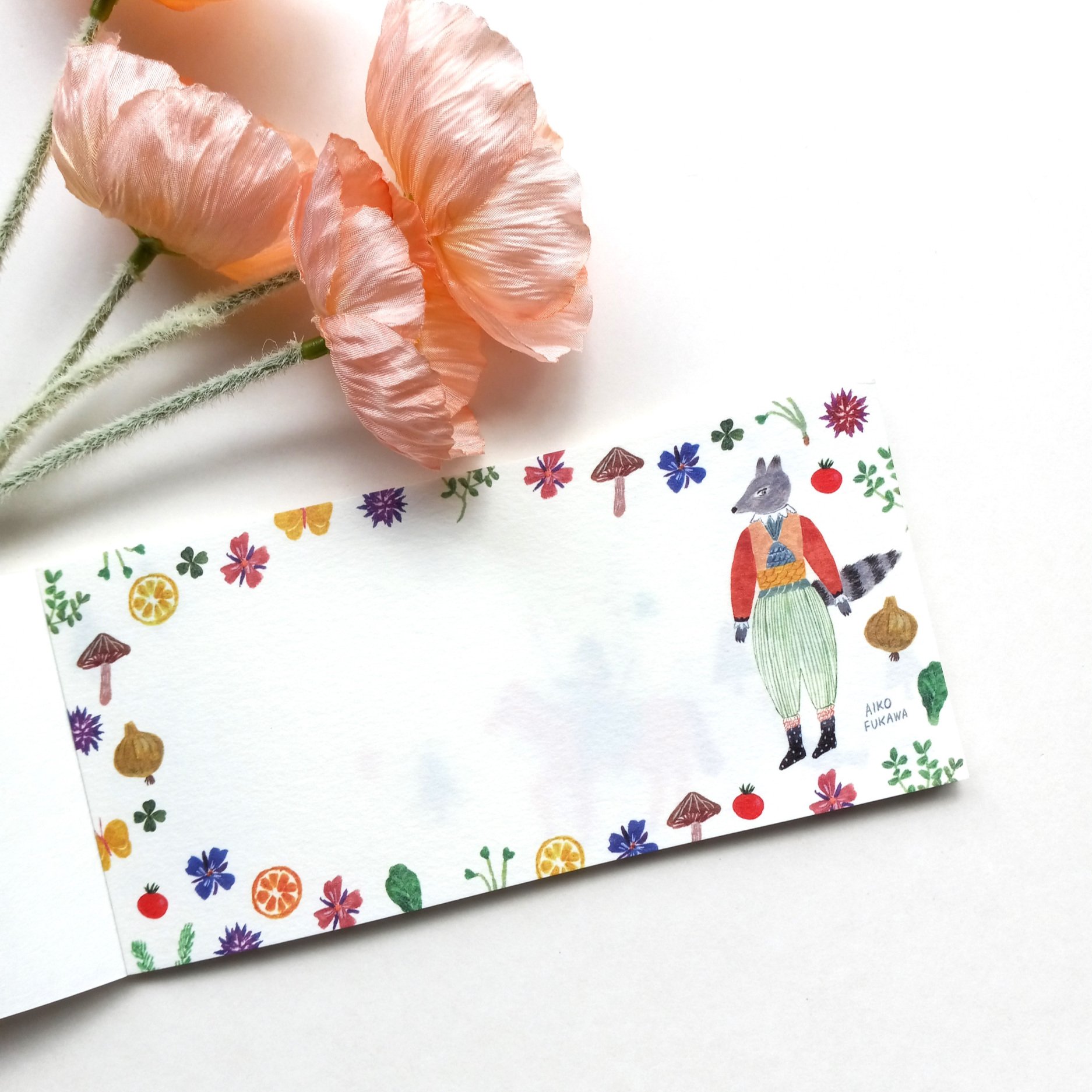 Cozyca x Aiko Fukawa Green Garden Notepad || The Stationery Pocket