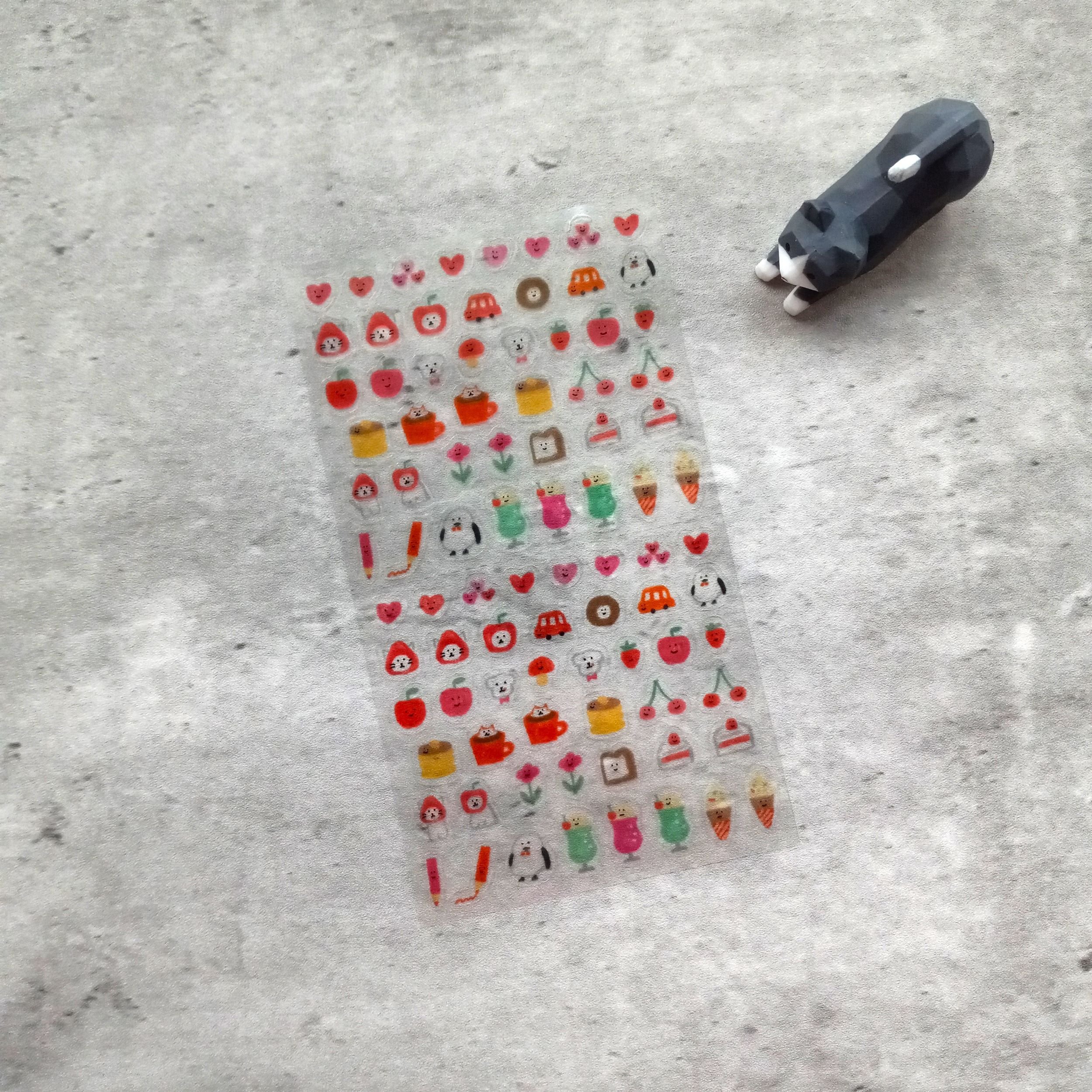 Furukawashiko Stickers - Watashi-Biyori Tamamono Red || The Stationery Pocket