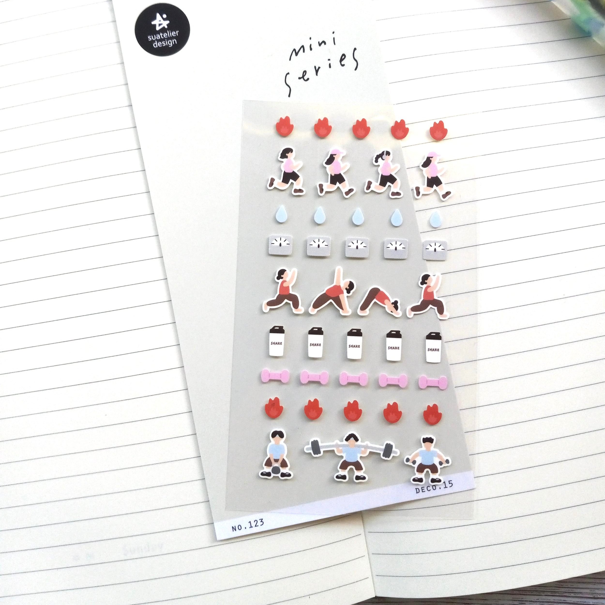 Suatelier Mini Series Stickers No. 123 Deco.15 || The Stationery Pocket