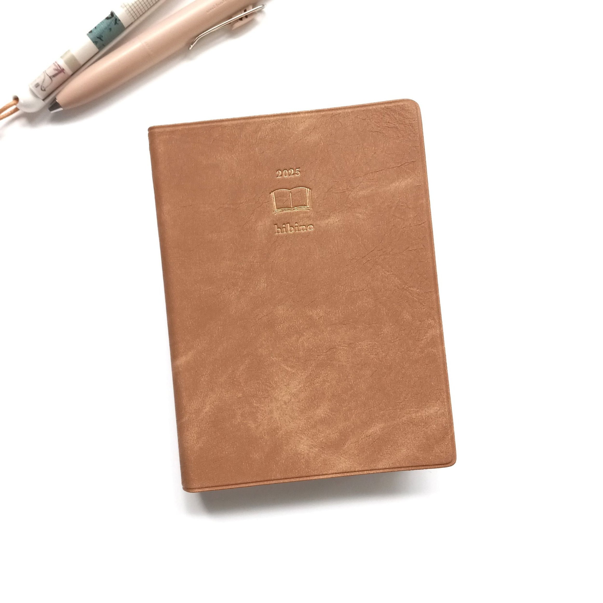 Midori Hibino Diary 2025 A6 - Camel || The Stationery Pocket