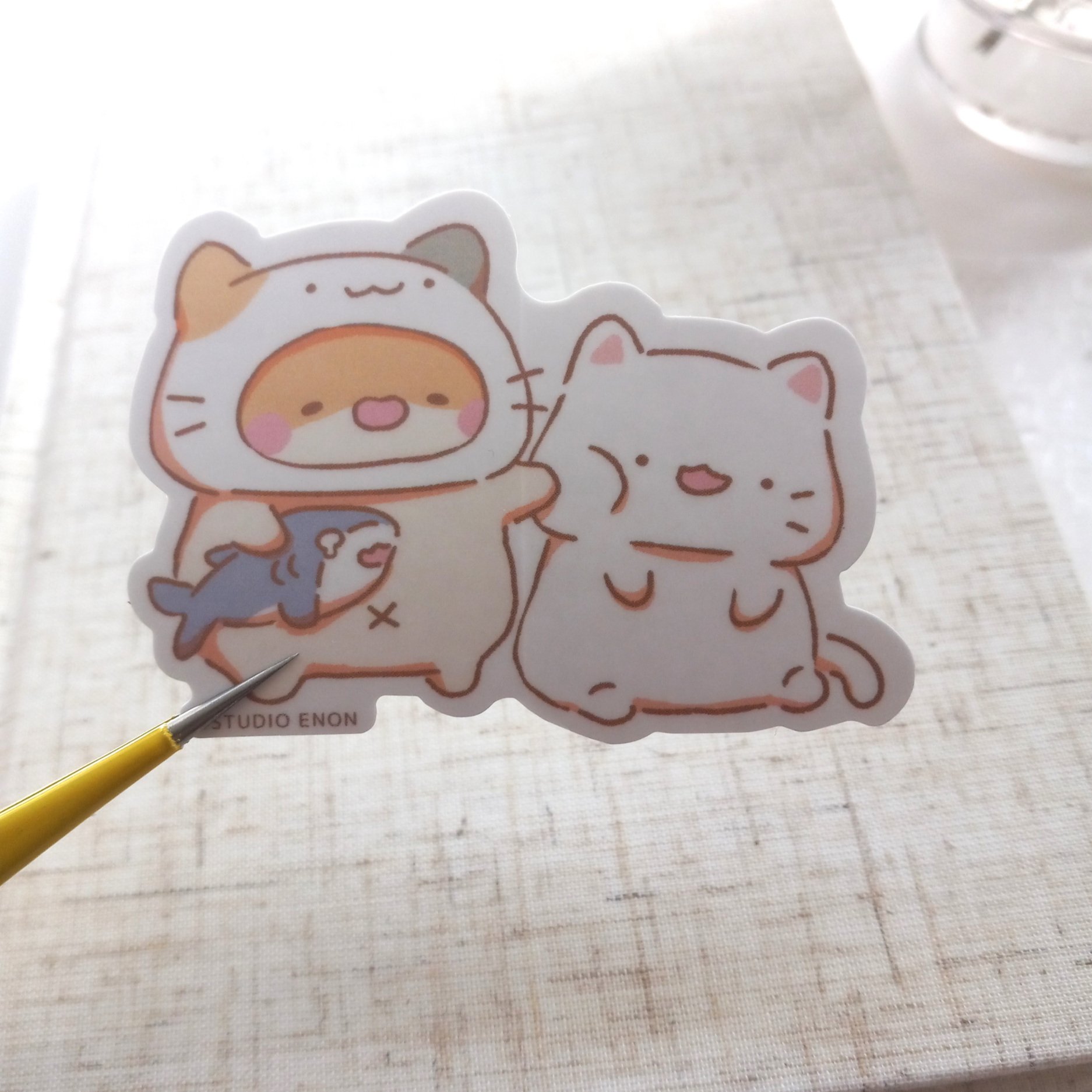 Studio Enon Muffin Corner Muffinmaru Cat Lover Sticker || The Stationery Pocket