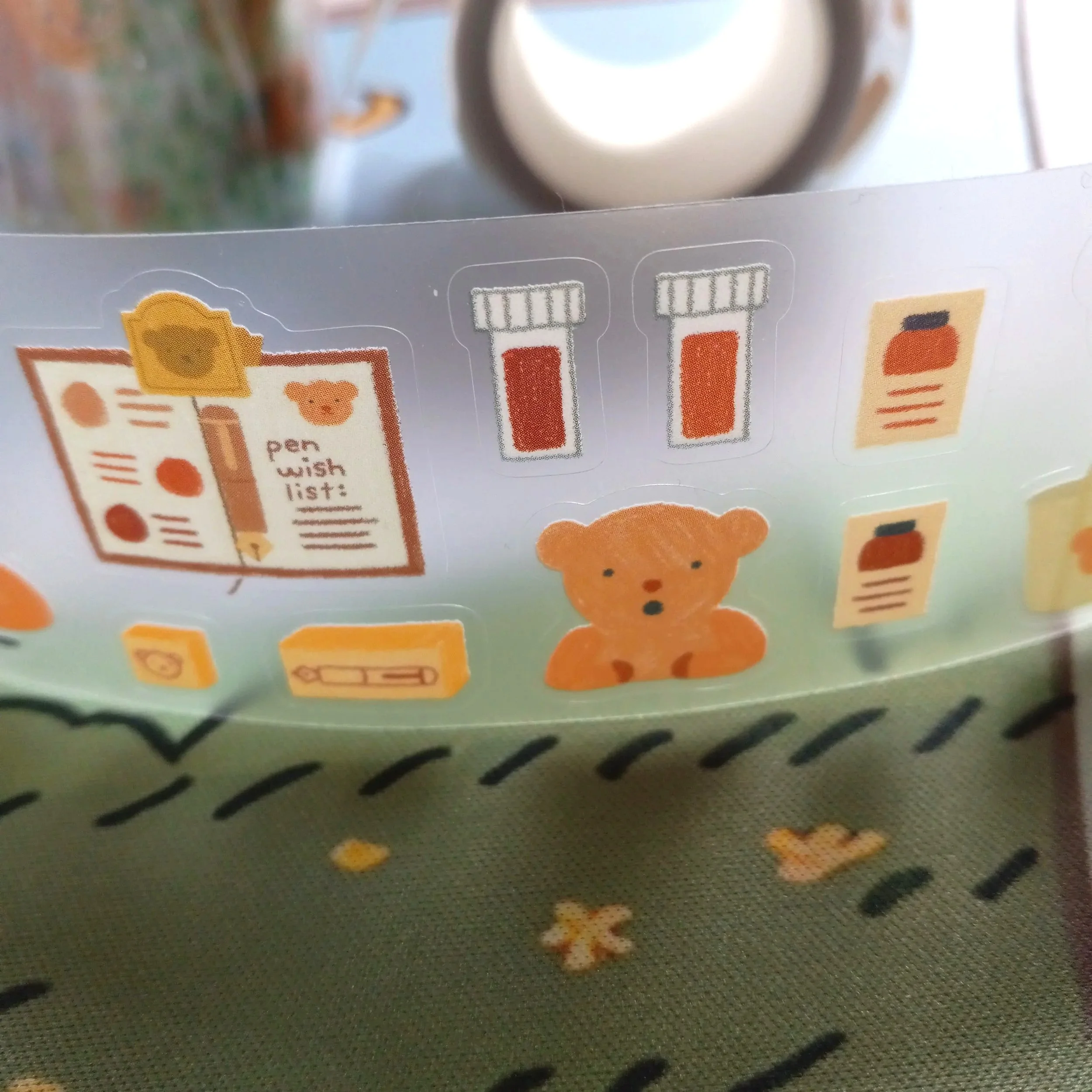 Bloom Paper Studio kiss-cut tape featuring adorable stationery characters and creative journaling themed artwork