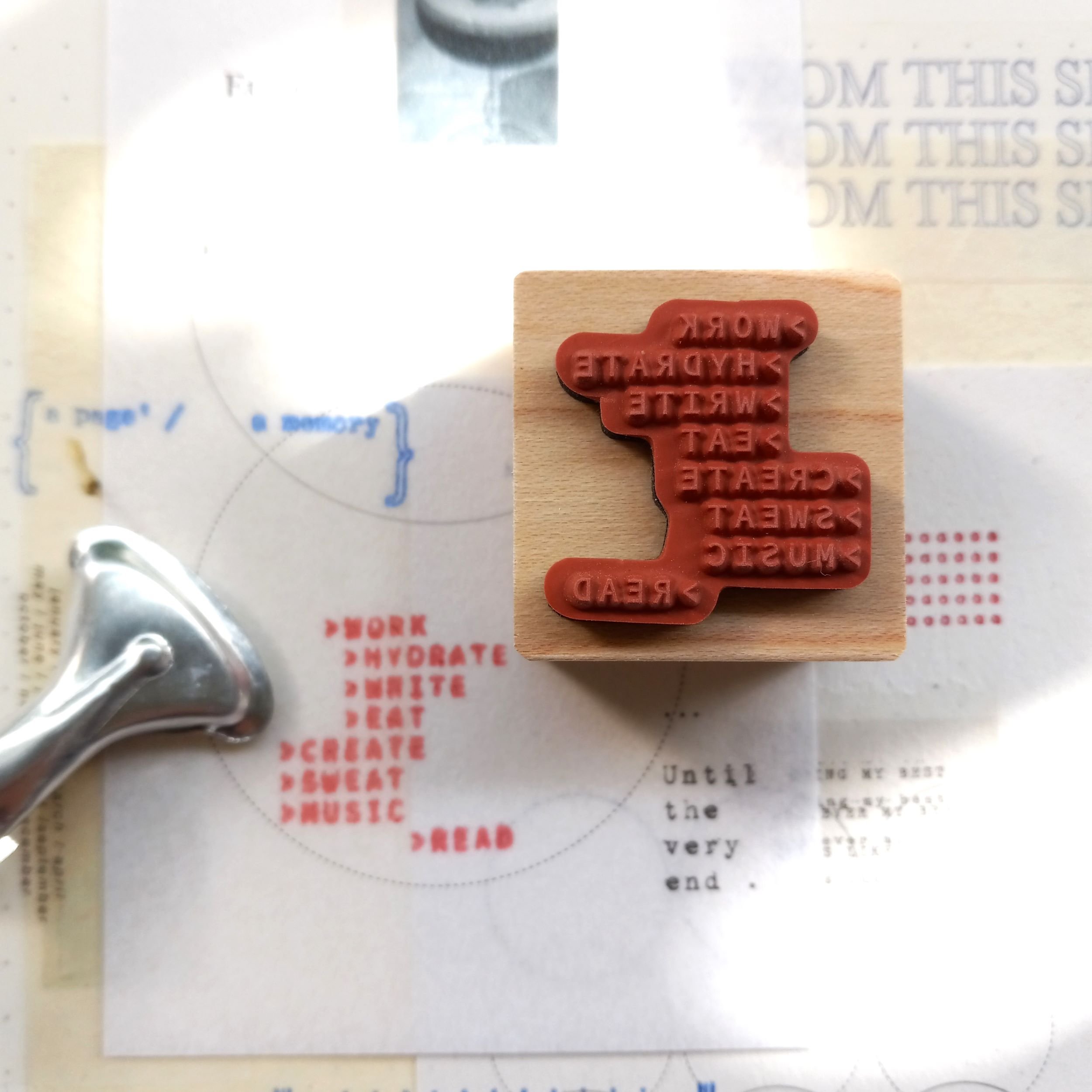 Nyret Design Rubber Stamp - Vol 10 Daily Aesthetic - No. 53 Reminder || The Stationery Pocket