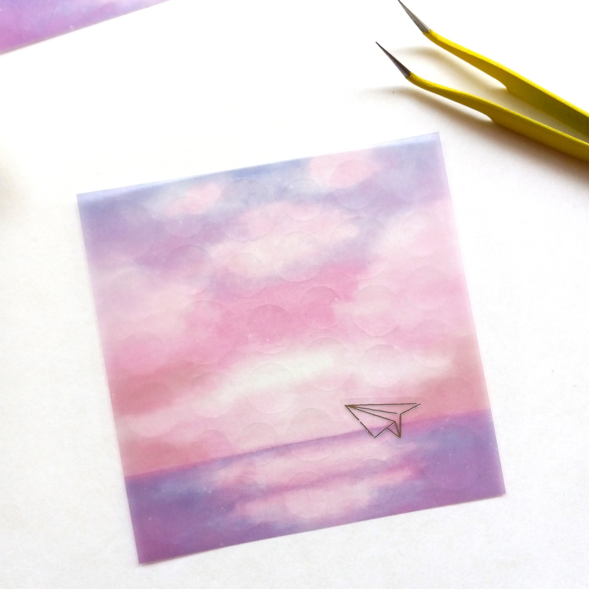 Ryu-Ryu Stickers Sky Series - Sea of Dawn || The Stationery Pocket
