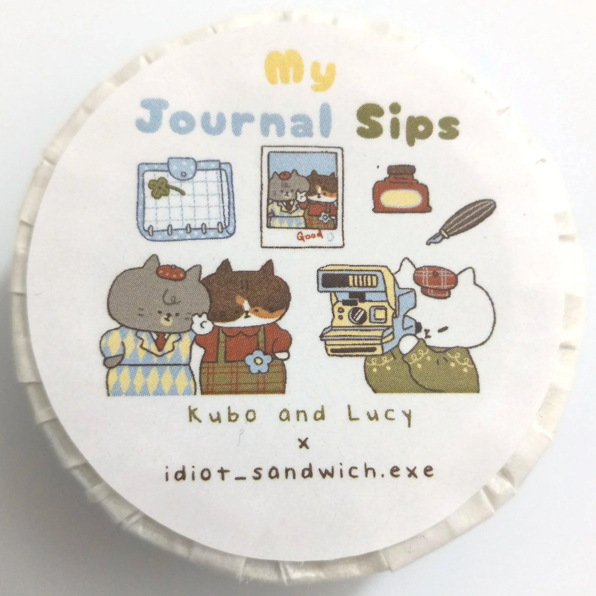 KuboandLucy x Idiot Sandwich - Washi Tape - My Journal Sips (Polaroid) V.2 - COMING SOON