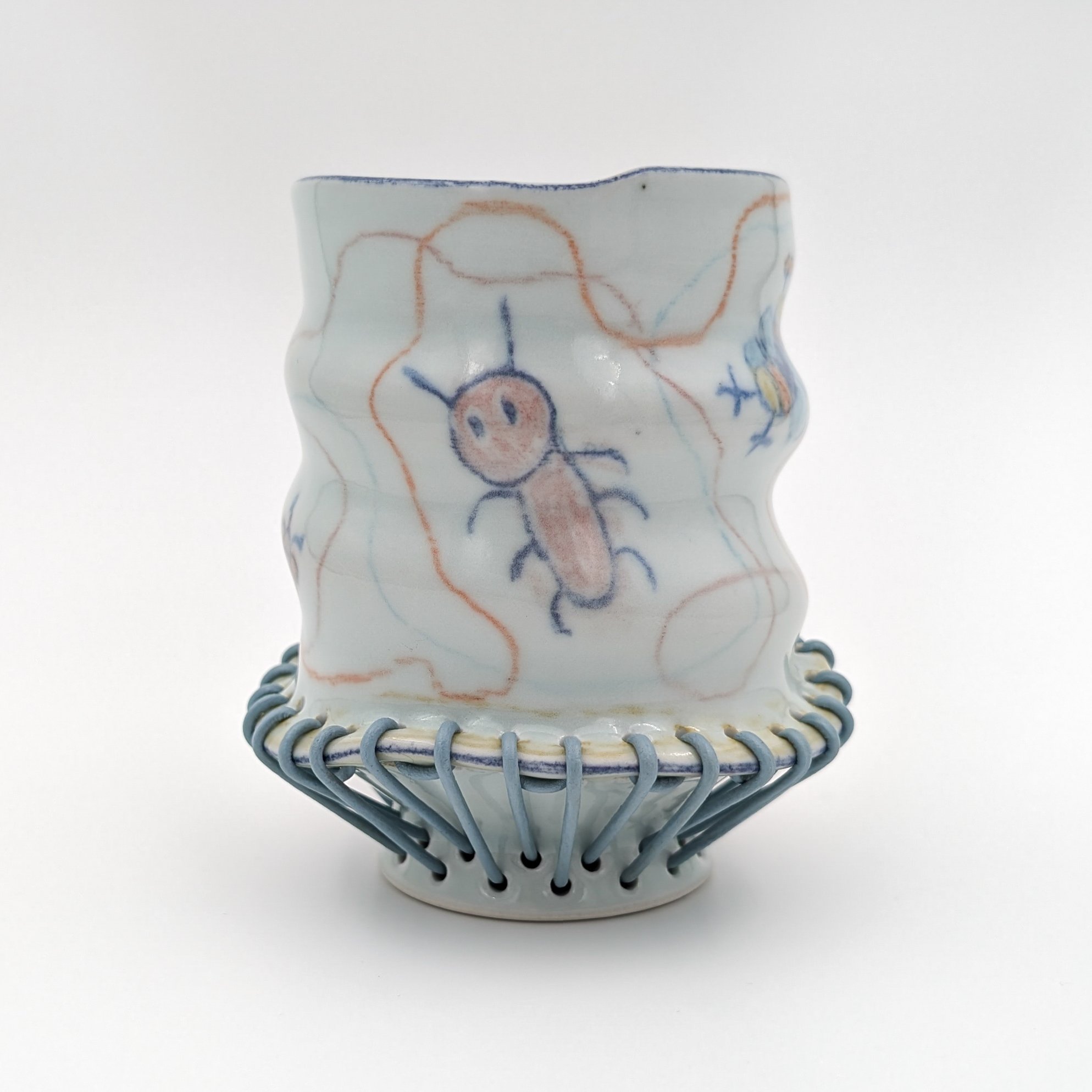 Porcelain Threaded Cup
