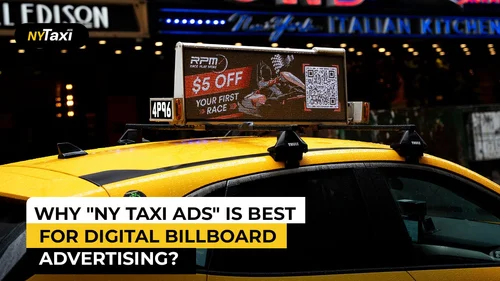 NYC Taxi Advertising Yellow Cab